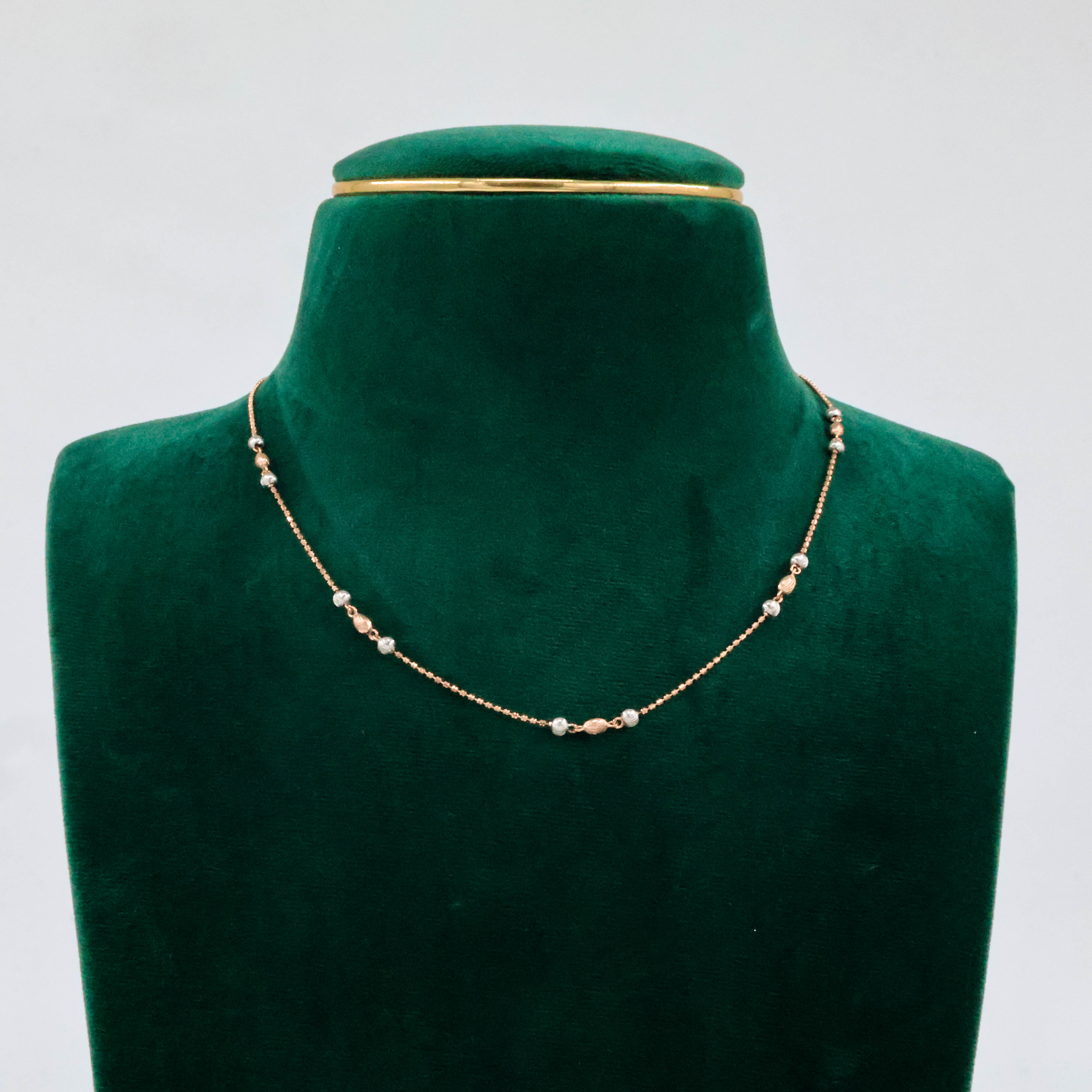 Two-tone Beaded Chain