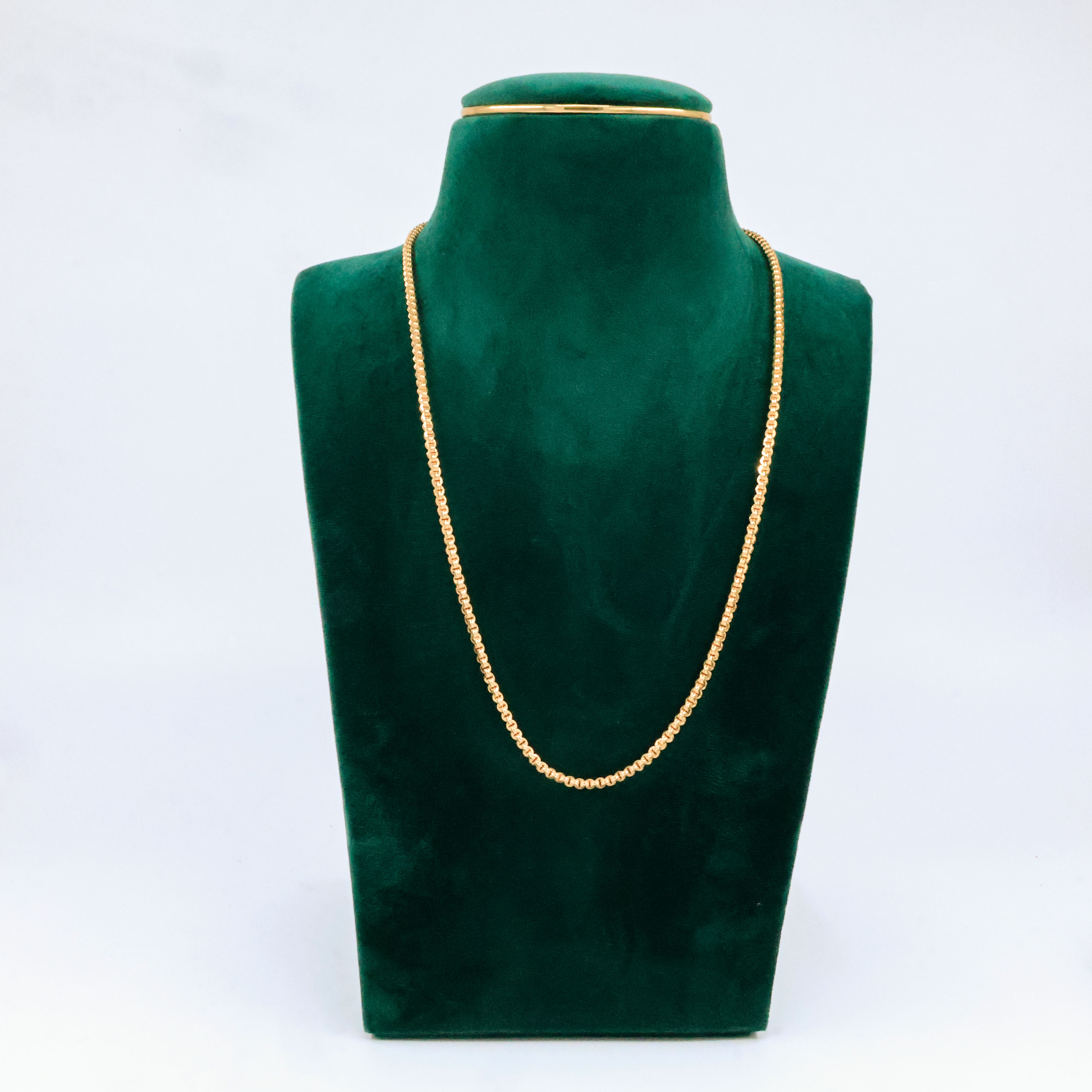 Gold Polish Round Link Chain