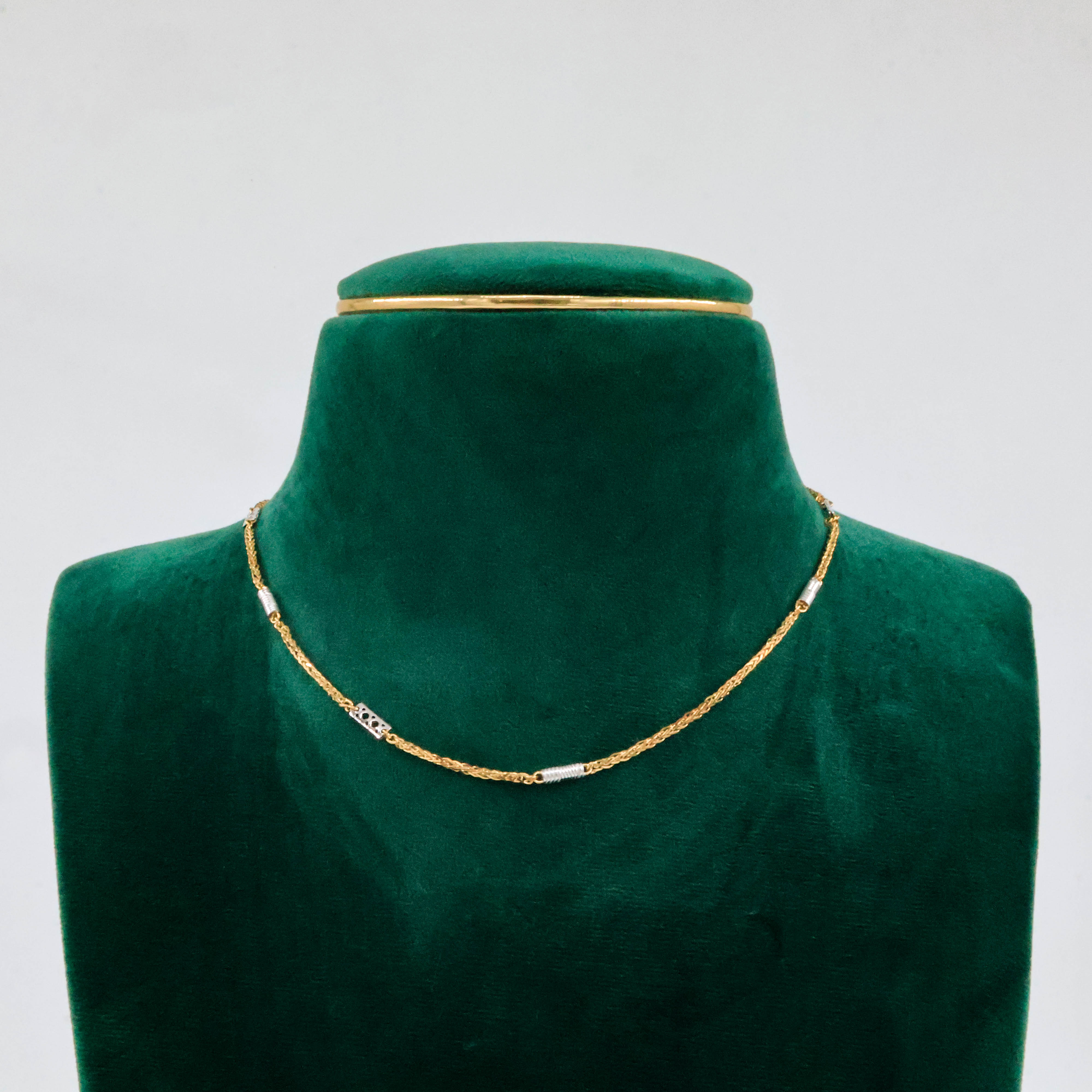 Two-tone Bar Chain Gold