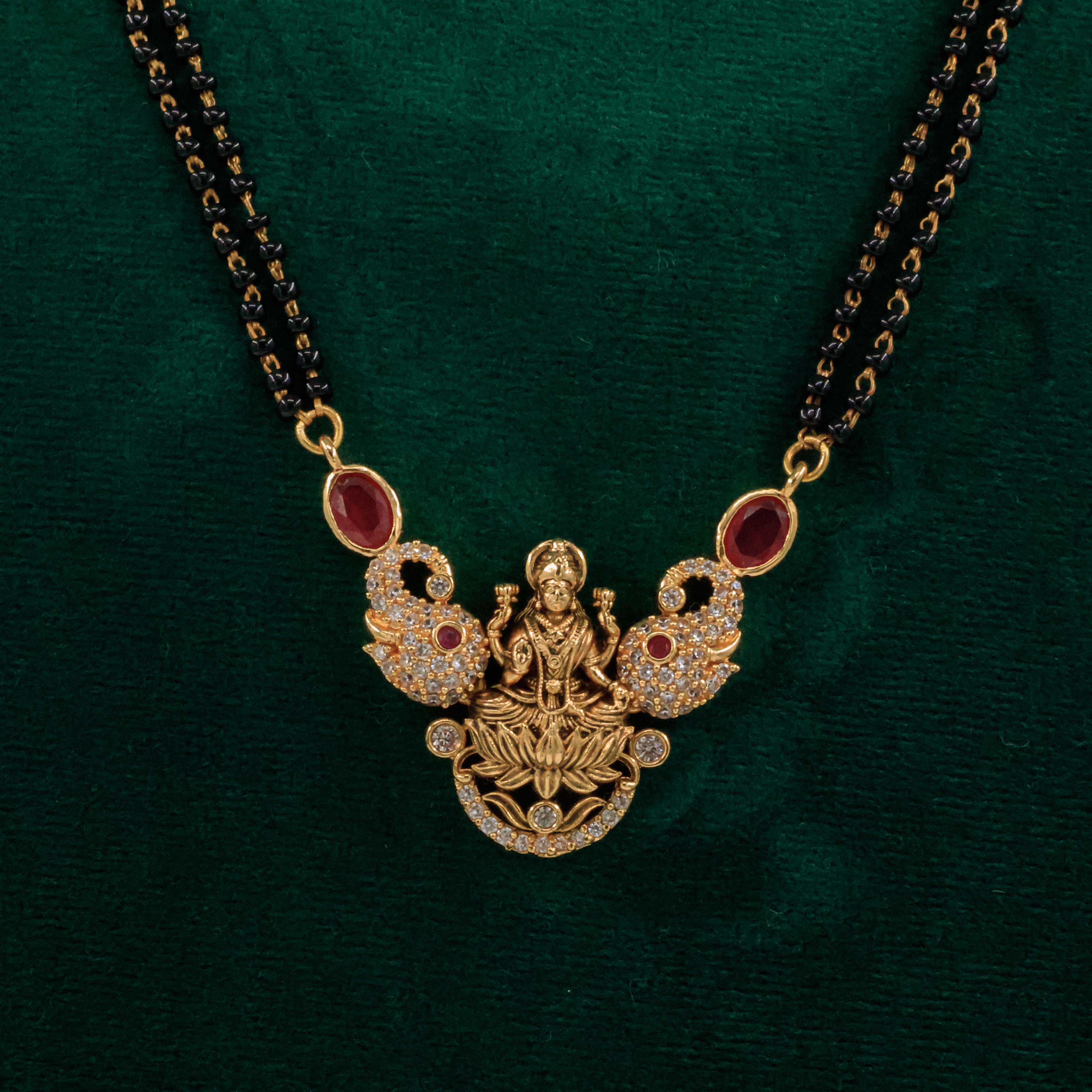 Raag Silver Jewellery Basheerbagh - Lakshmi Ruby Mangalsutra