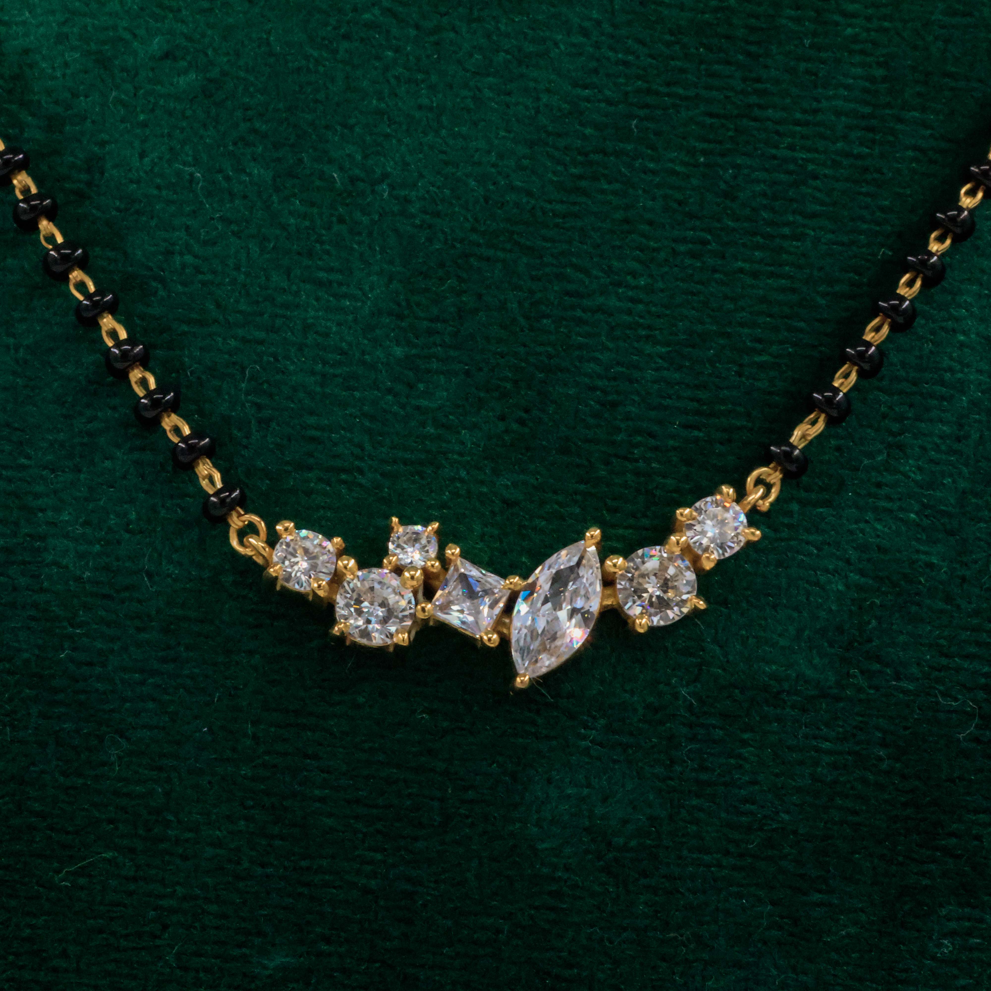 Raag Silver Jewellery Basheerbagh - Marquise CZ Mangalsutra