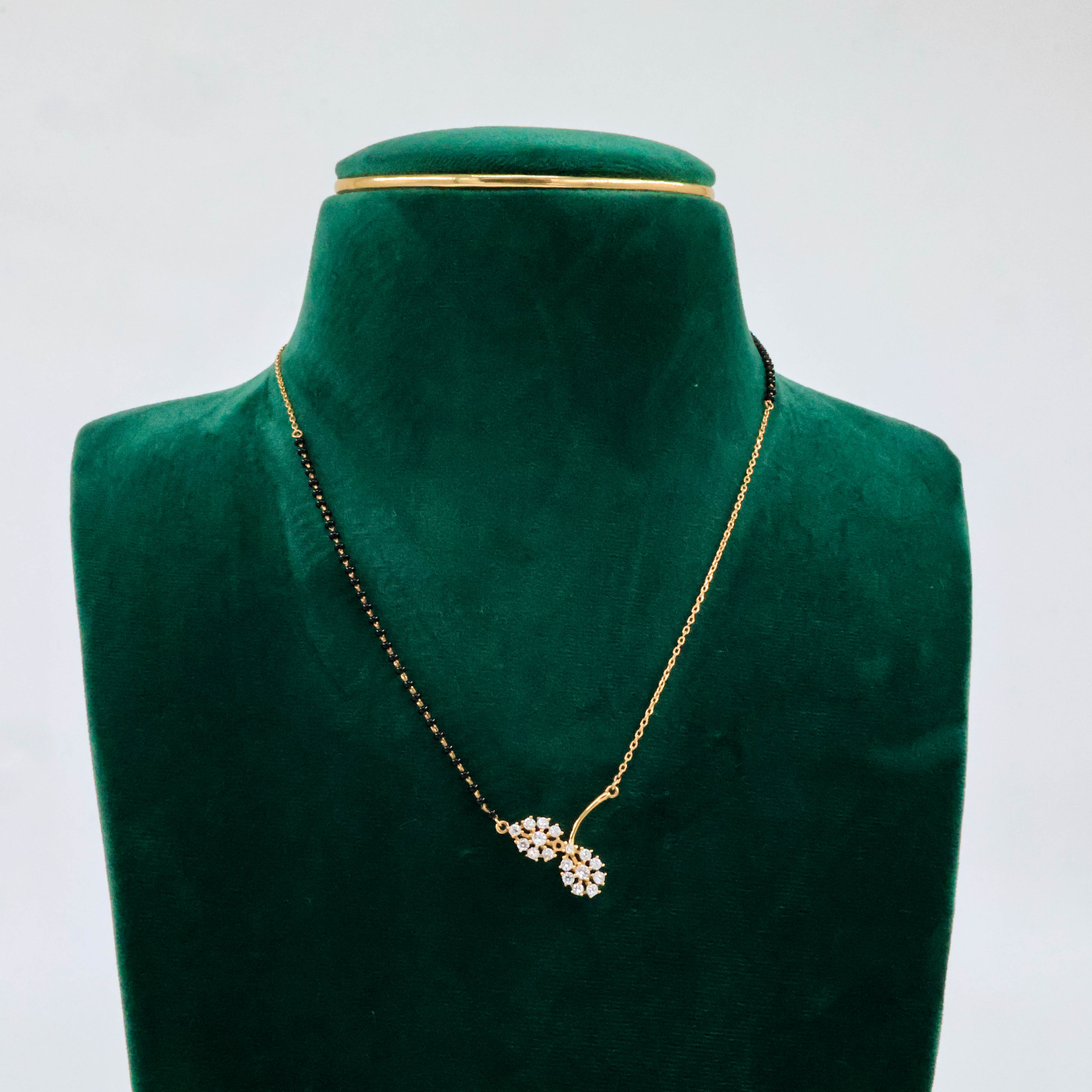 Raag Silver Jewellery Basheerbagh - Floral Cluster Mangalsutra