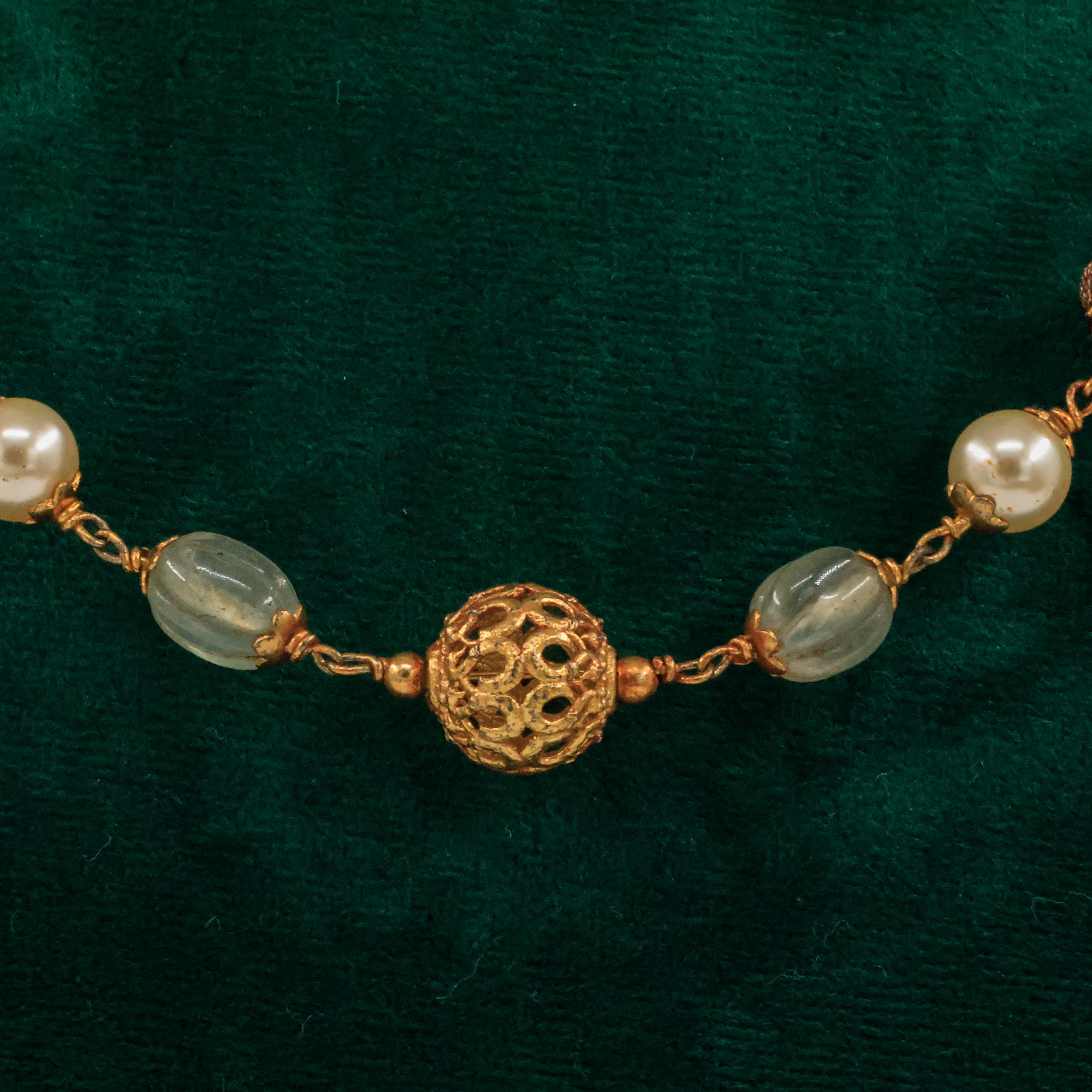 Raag Silver Jewellery Basheerbagh - Filigree Pearl Beads Necklace