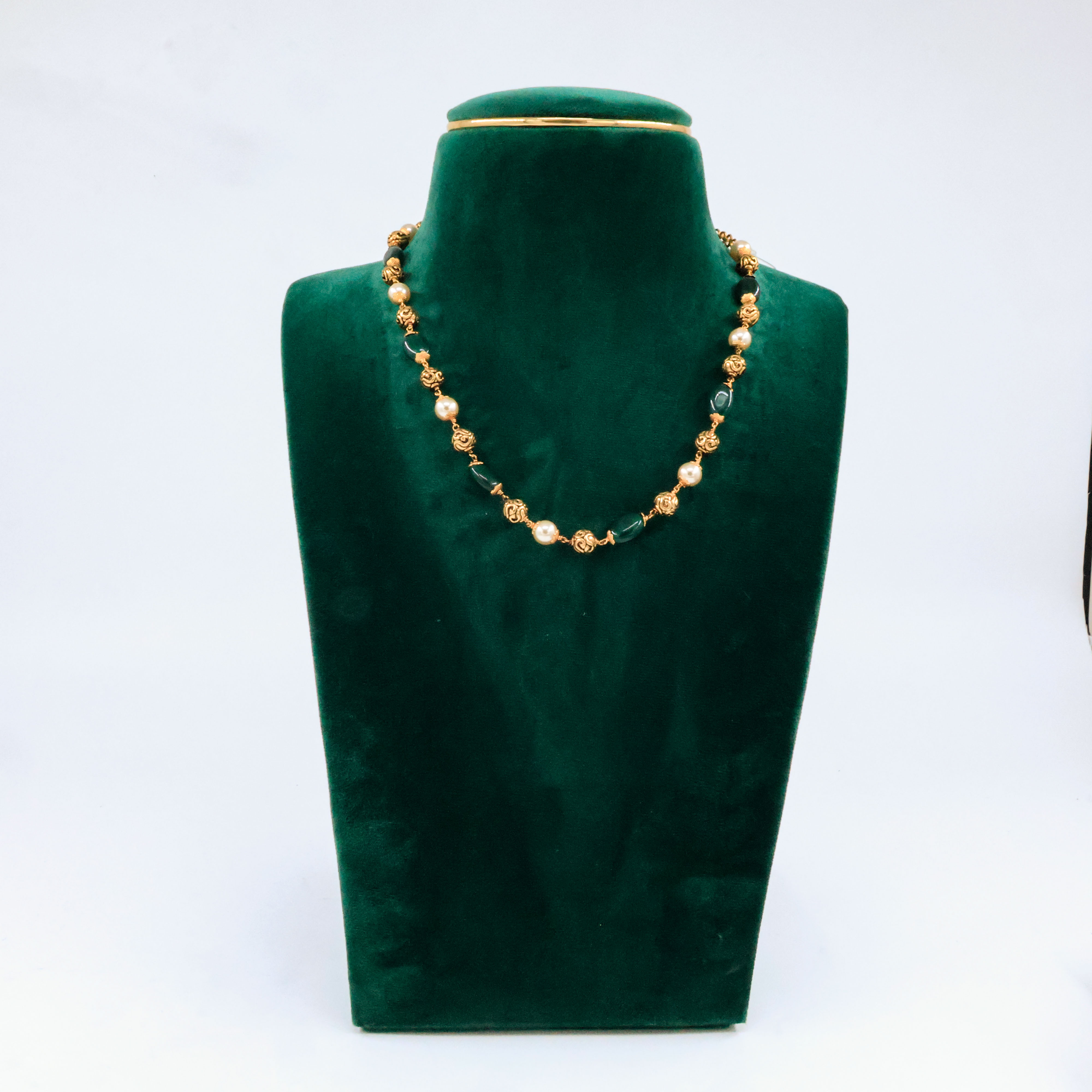 Raag Silver Jewellery Basheerbagh - Floral Pearl Mala