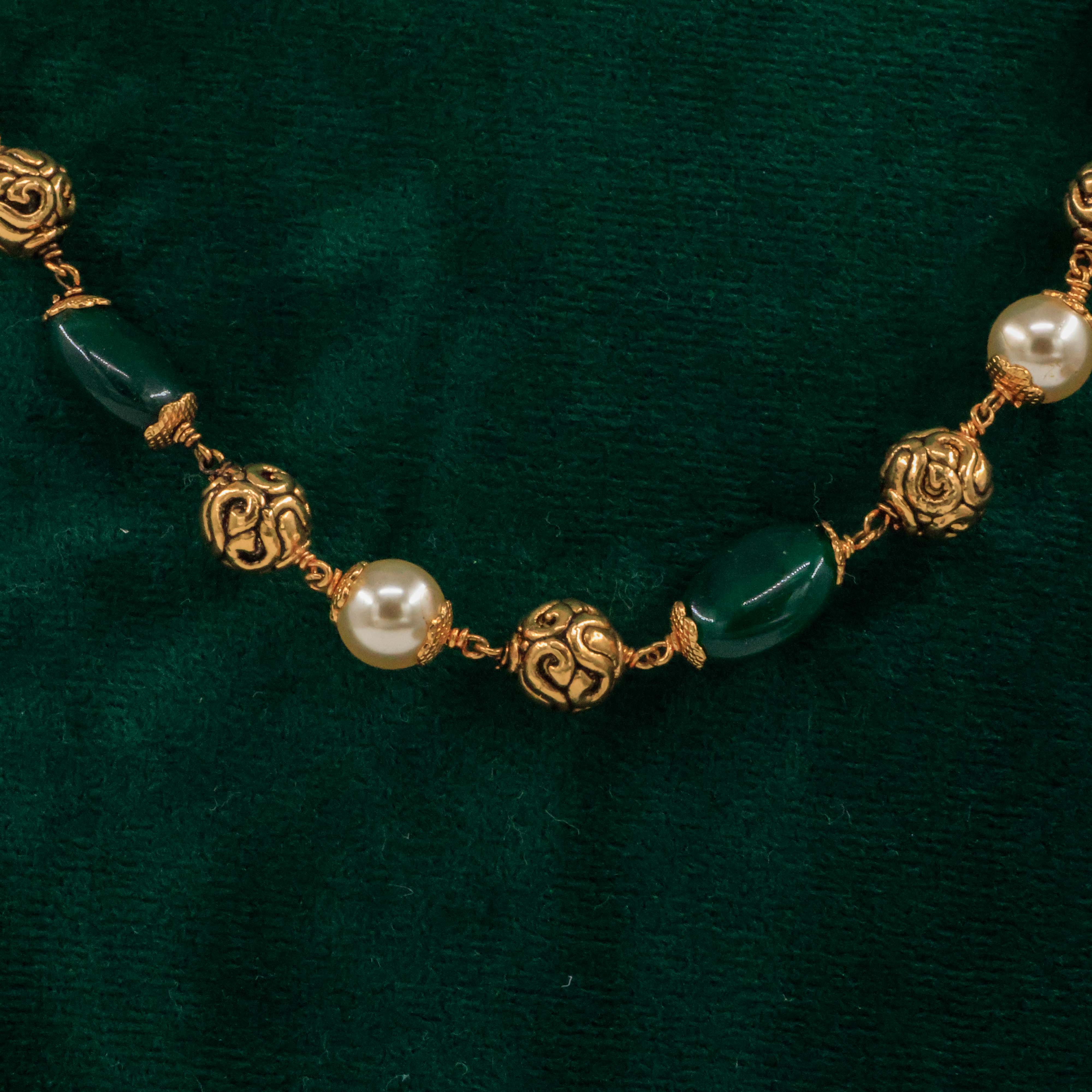Raag Silver Jewellery Basheerbagh - Floral Pearl Mala