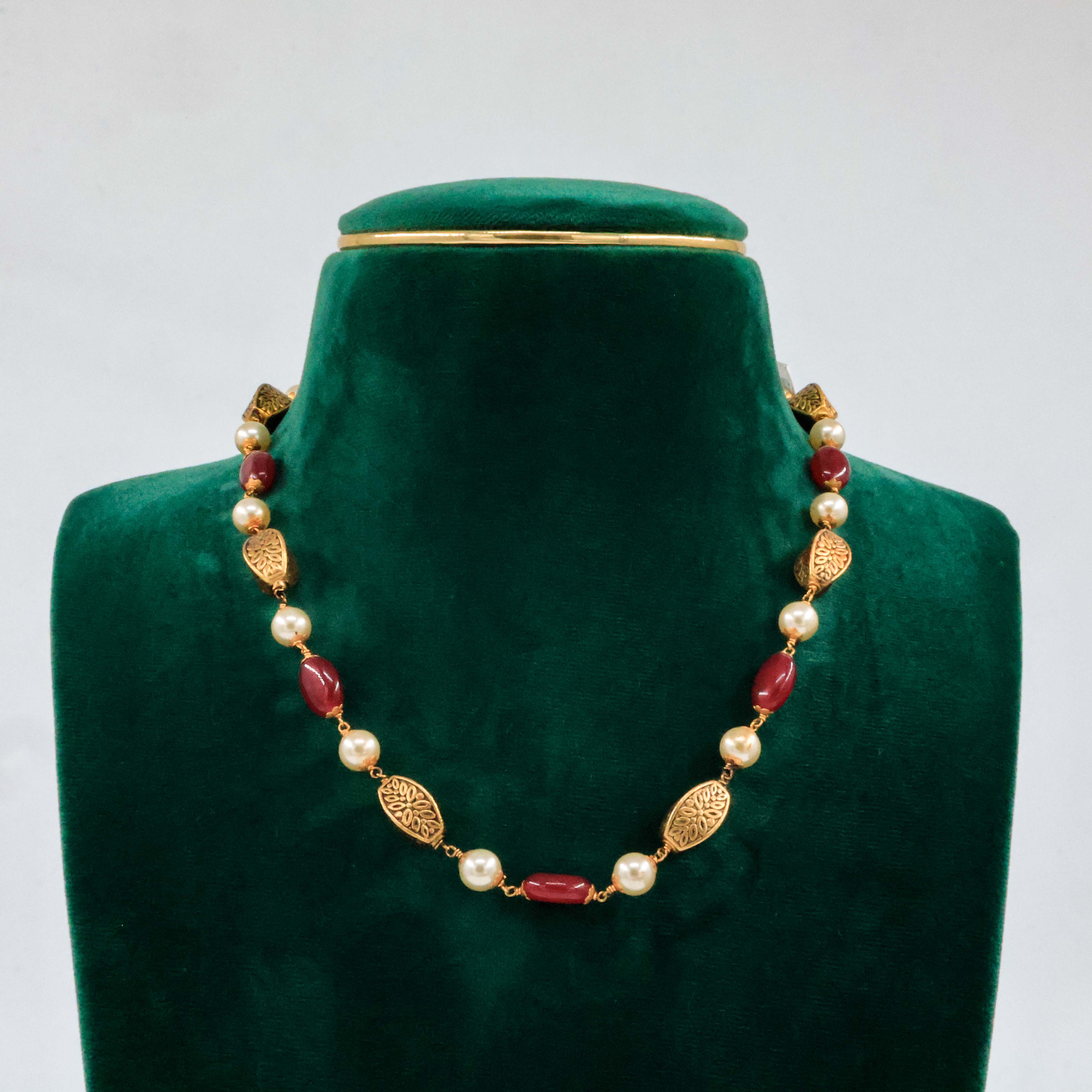Raag Silver Jewellery Basheerbagh - Filigree Pearl Mala