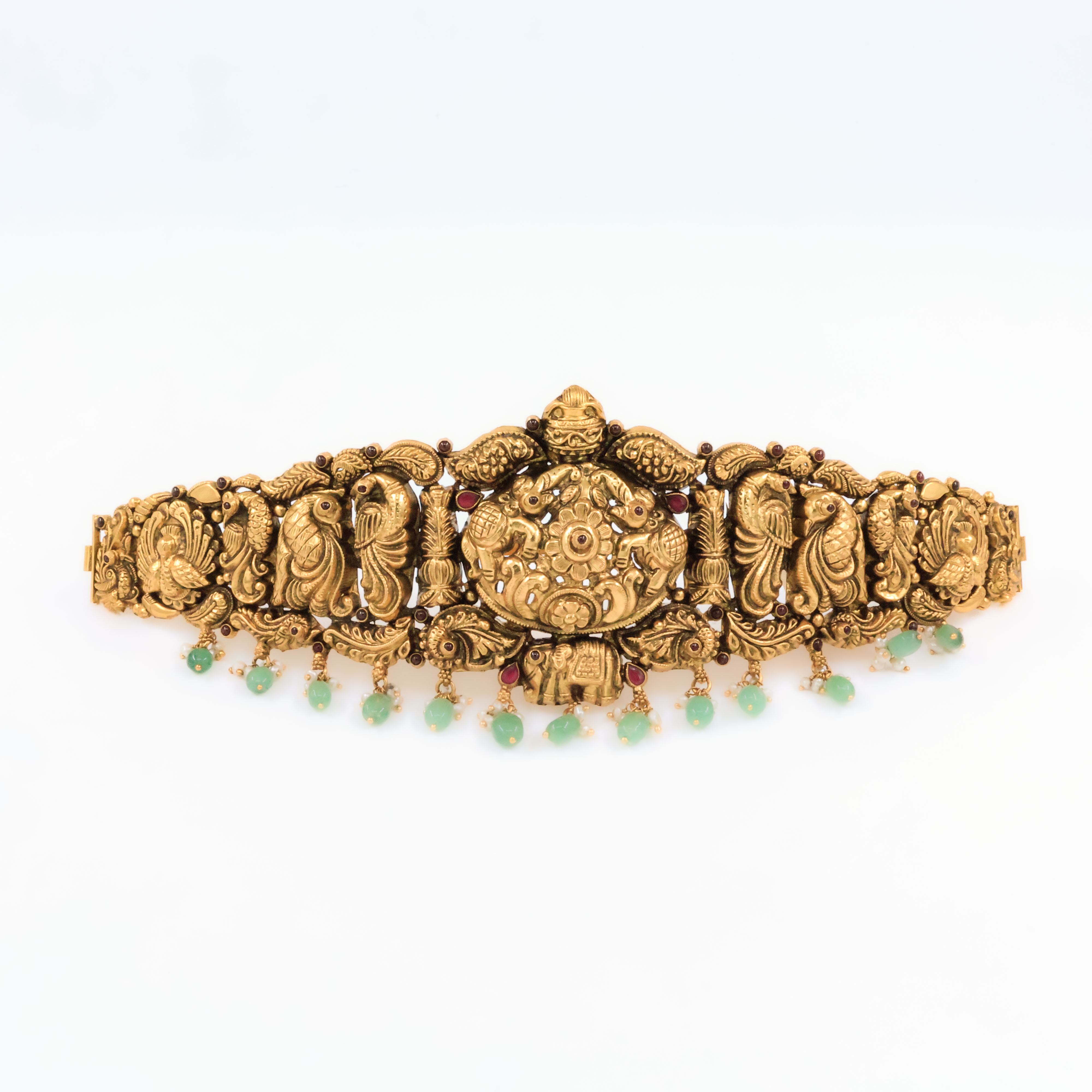 Raag Silver Jewellery Basheerbagh - Peacock Elephant Vadiyalam