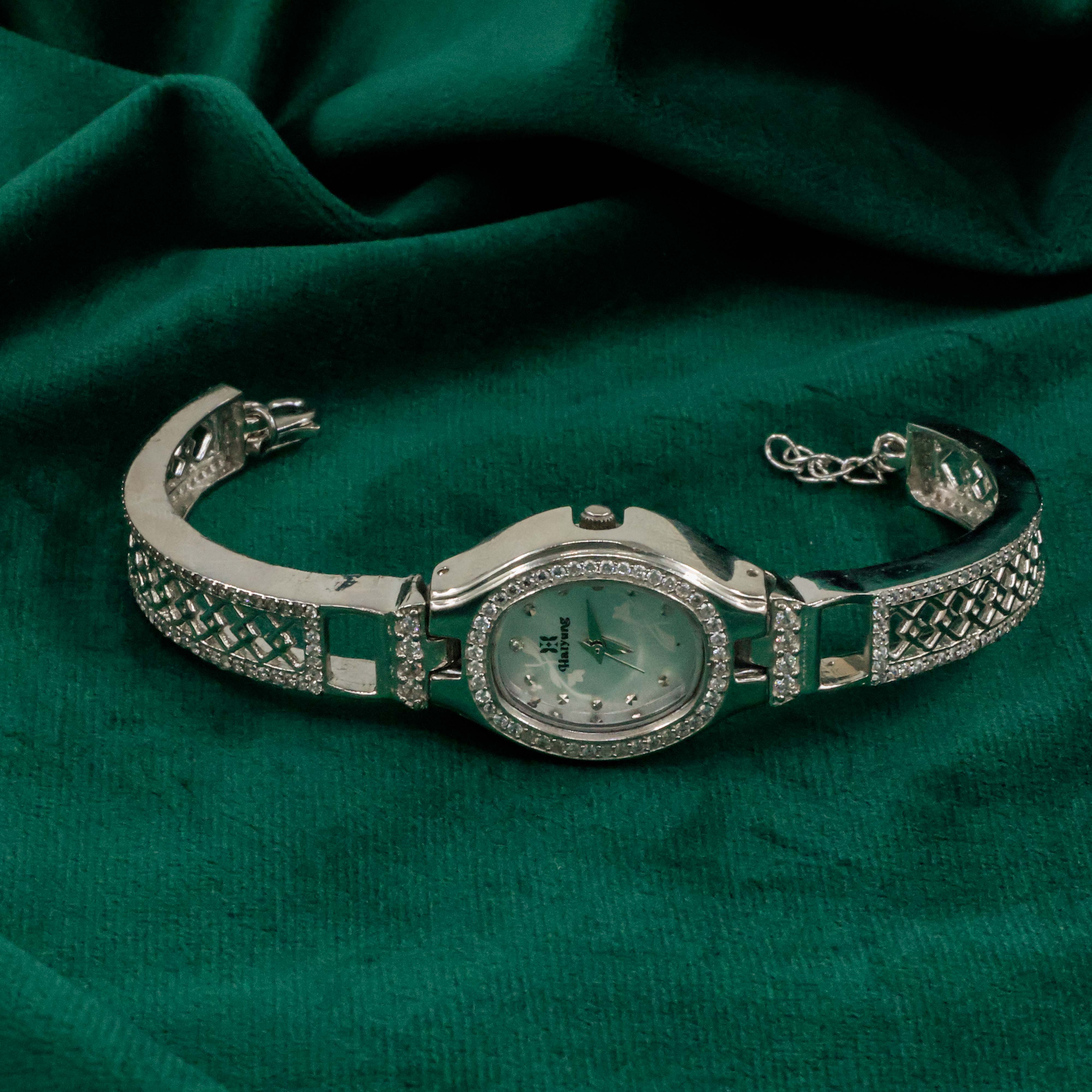 Raag Silver Jewellery Basheerbagh - Lattice CZ Watch