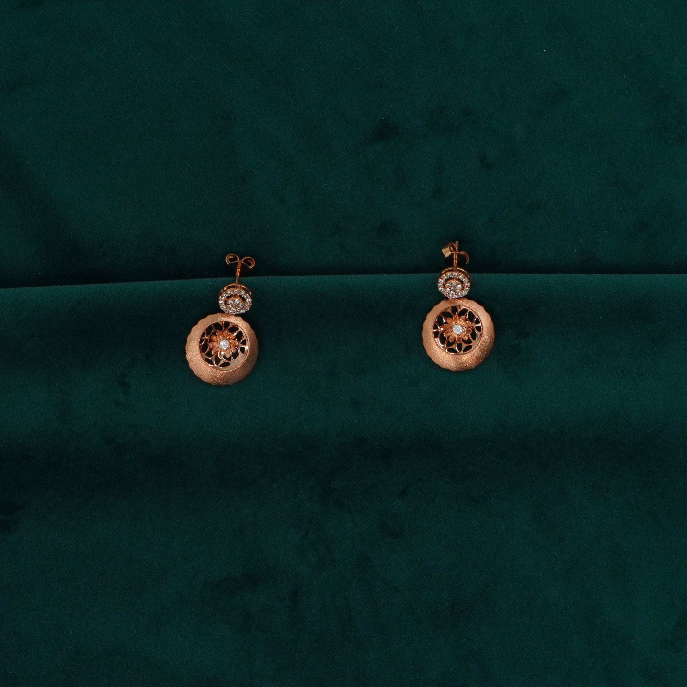 Raag Silver Jewellery Basheerbagh - Floral  Pendant Set Rose