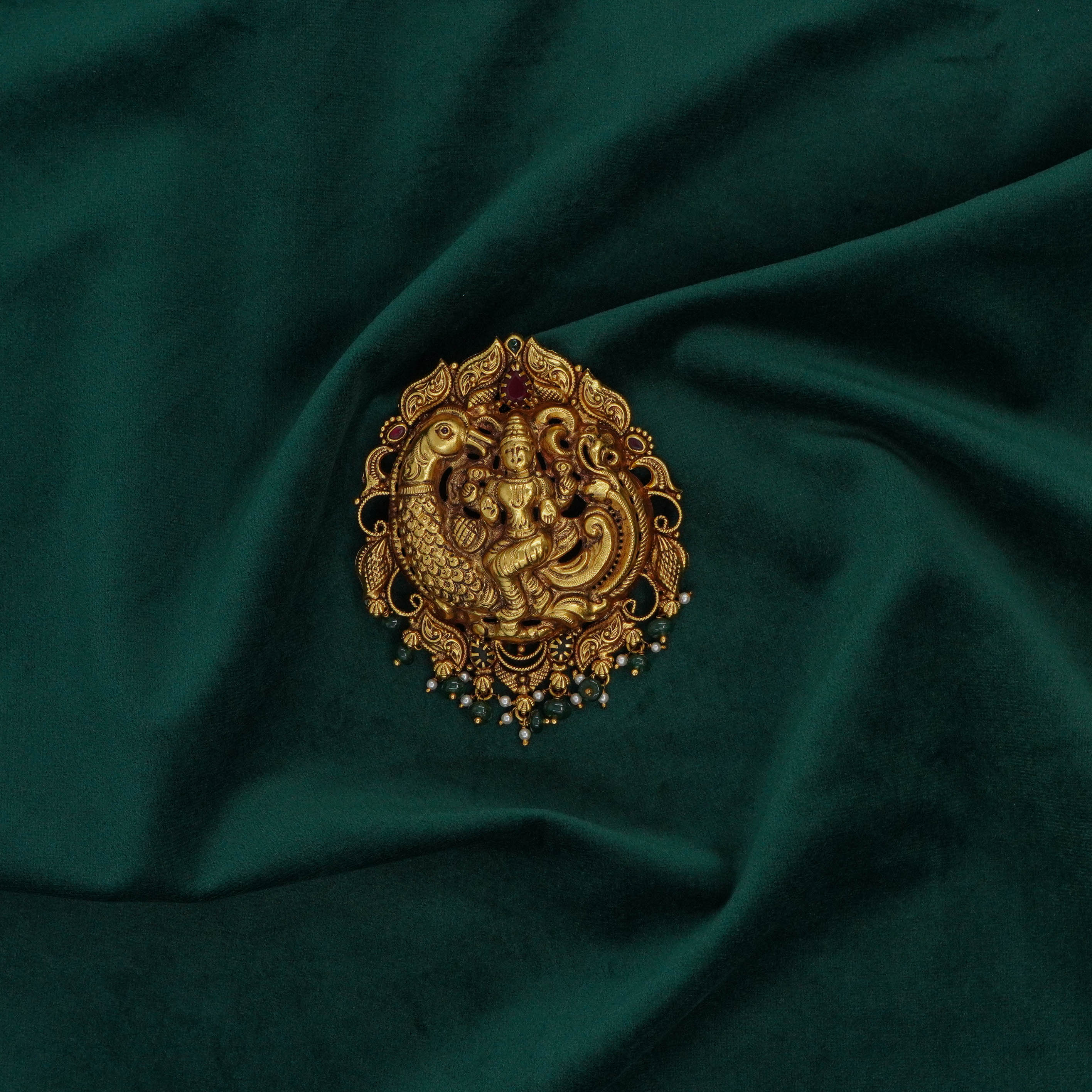 Peacock Lakshmi Pendant