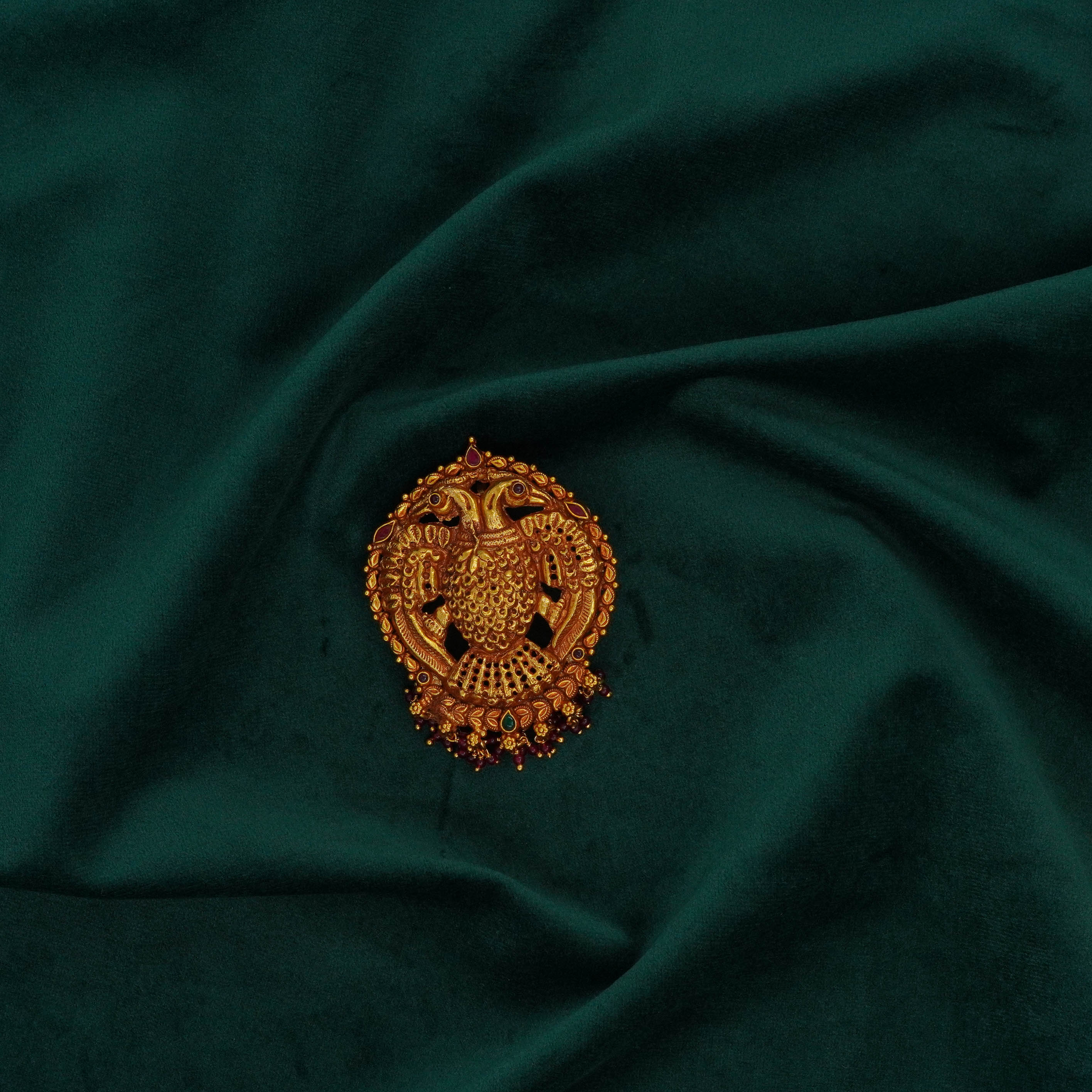 Double Peacock Pendant