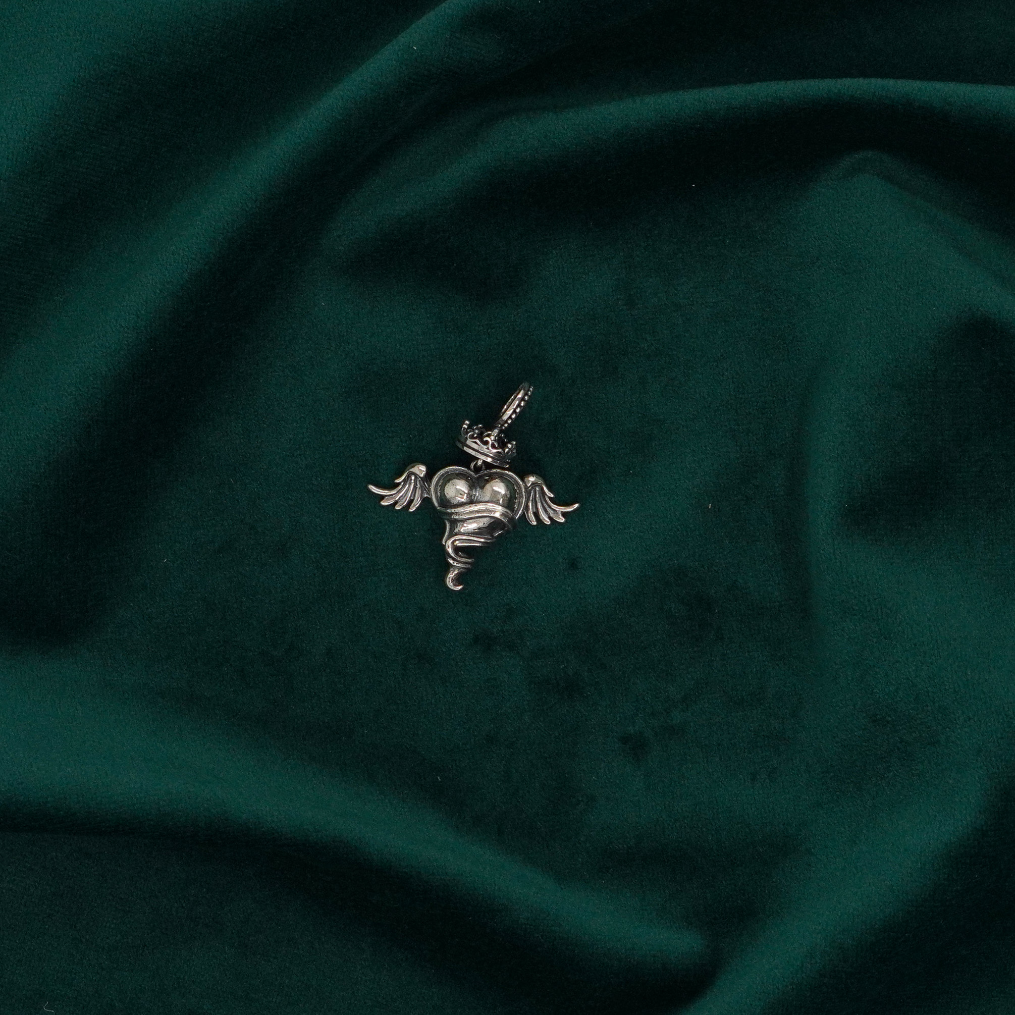 Raag Silver Jewellery Basheerbagh - Winged Heart Locket