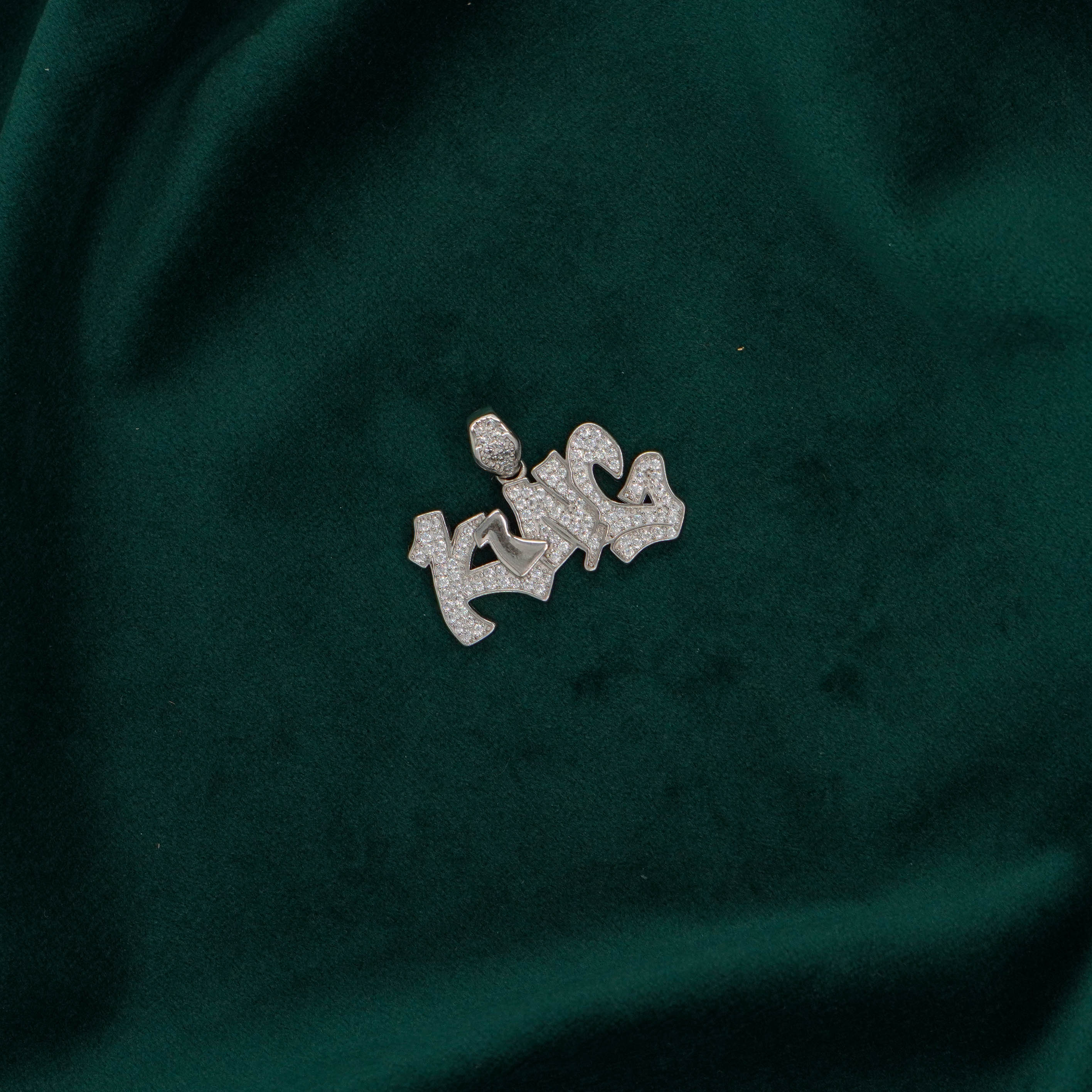 Raag Silver Jewellery Basheerbagh - Iced Out King Pendant