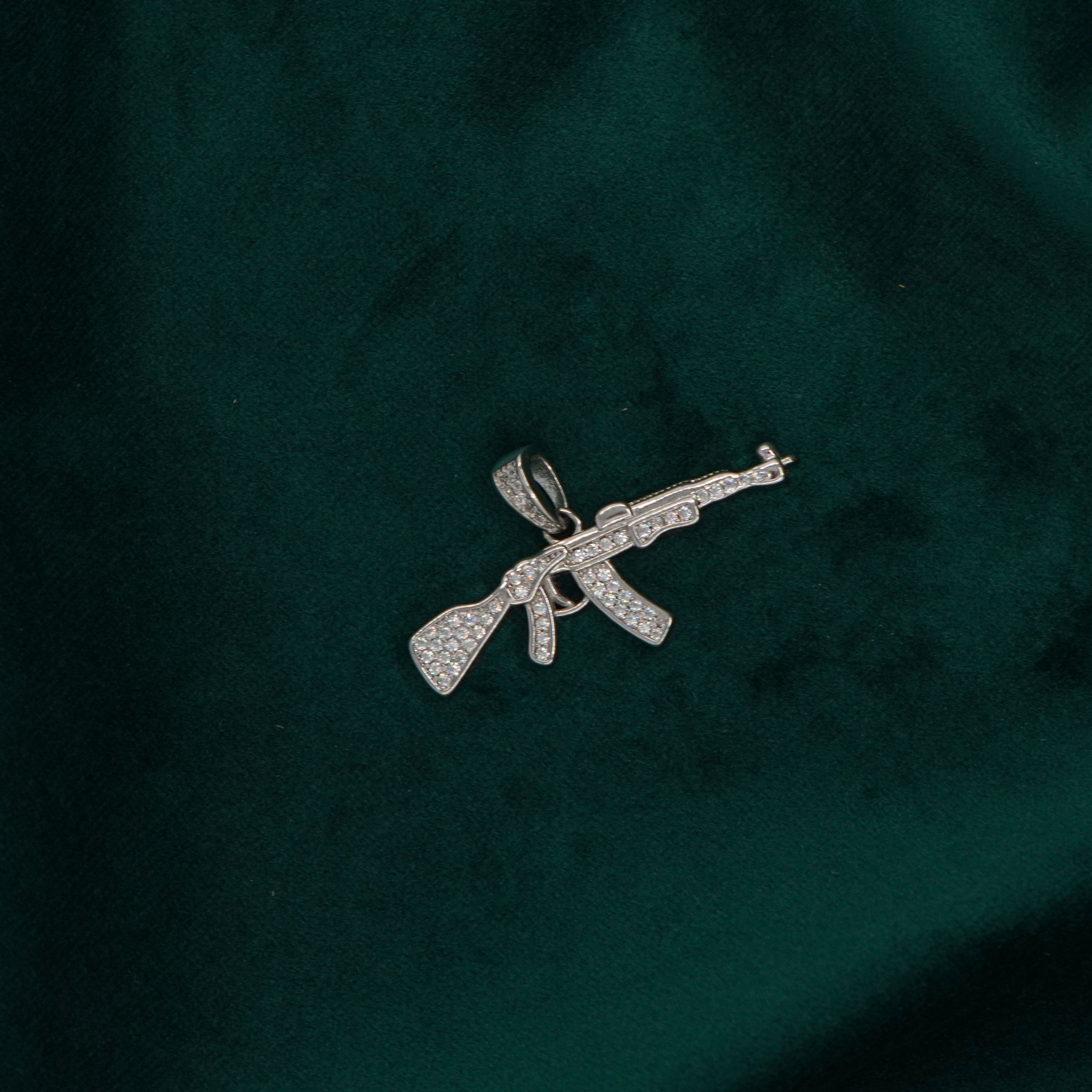 Raag Silver Jewellery Basheerbagh - Ak47 Gun Pendant Silver