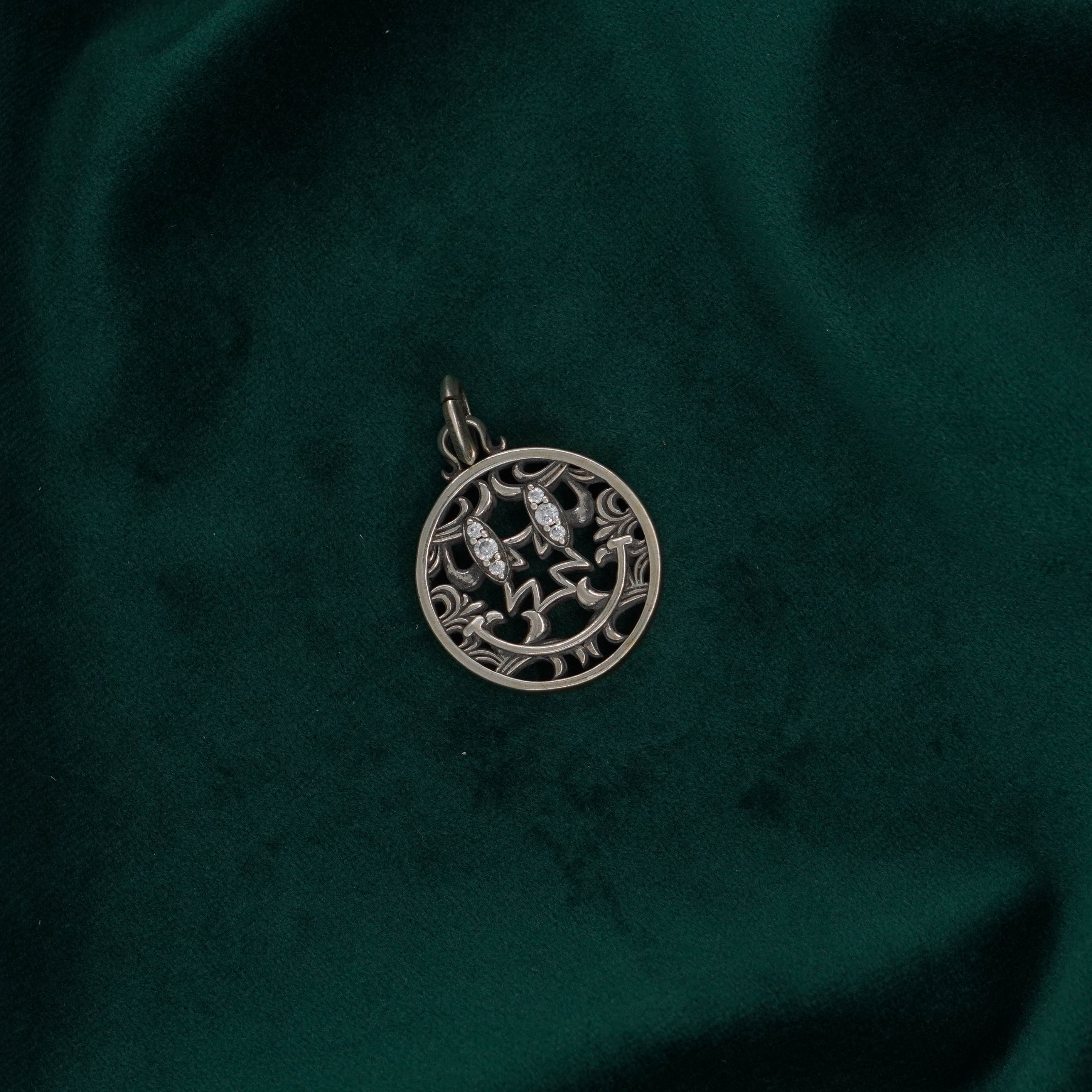 Raag Silver Jewellery Basheerbagh - Spooky Smiley Pendant