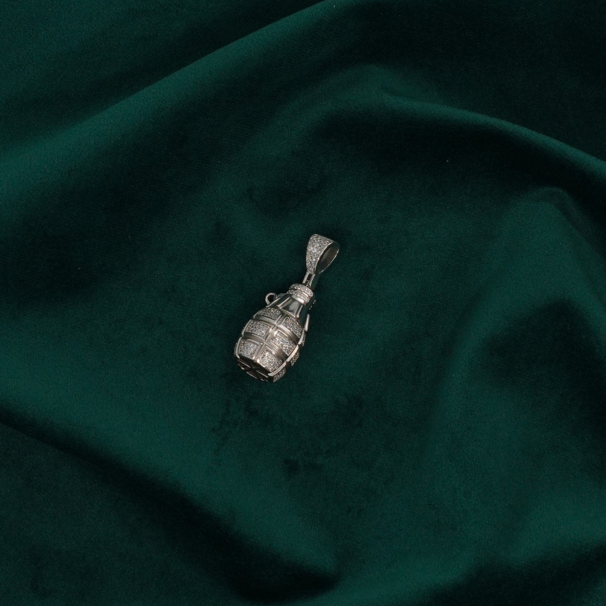 Raag Silver Jewellery Basheerbagh - Grenade Pendant