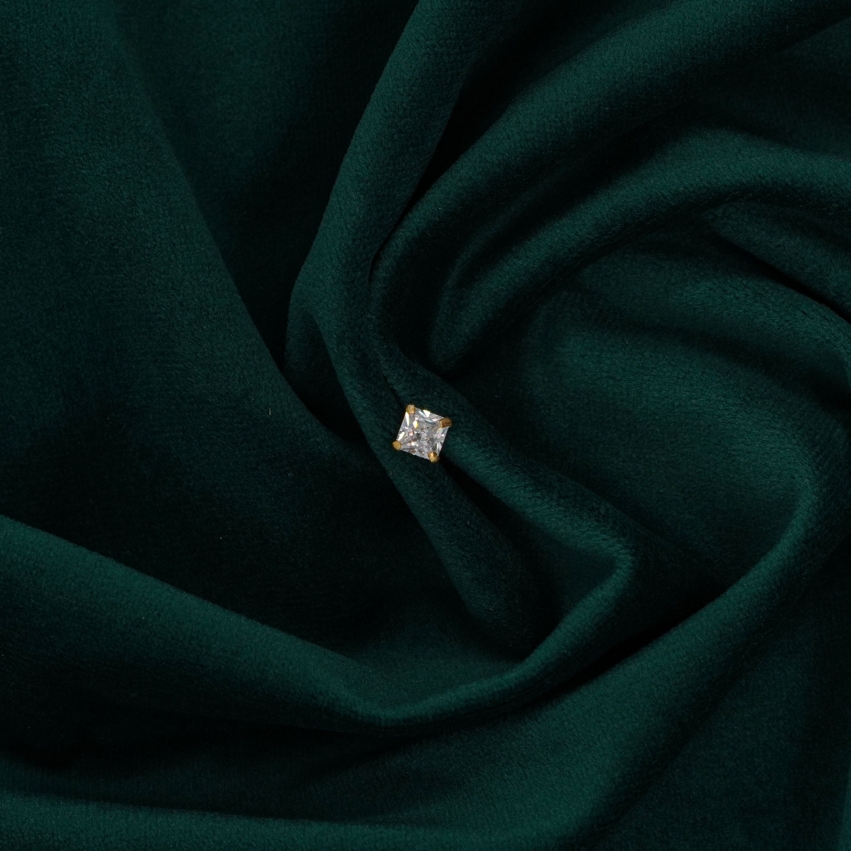 Raag Silver Jewellery Basheerbagh - Princess Cut Nose Ring Nose Rings