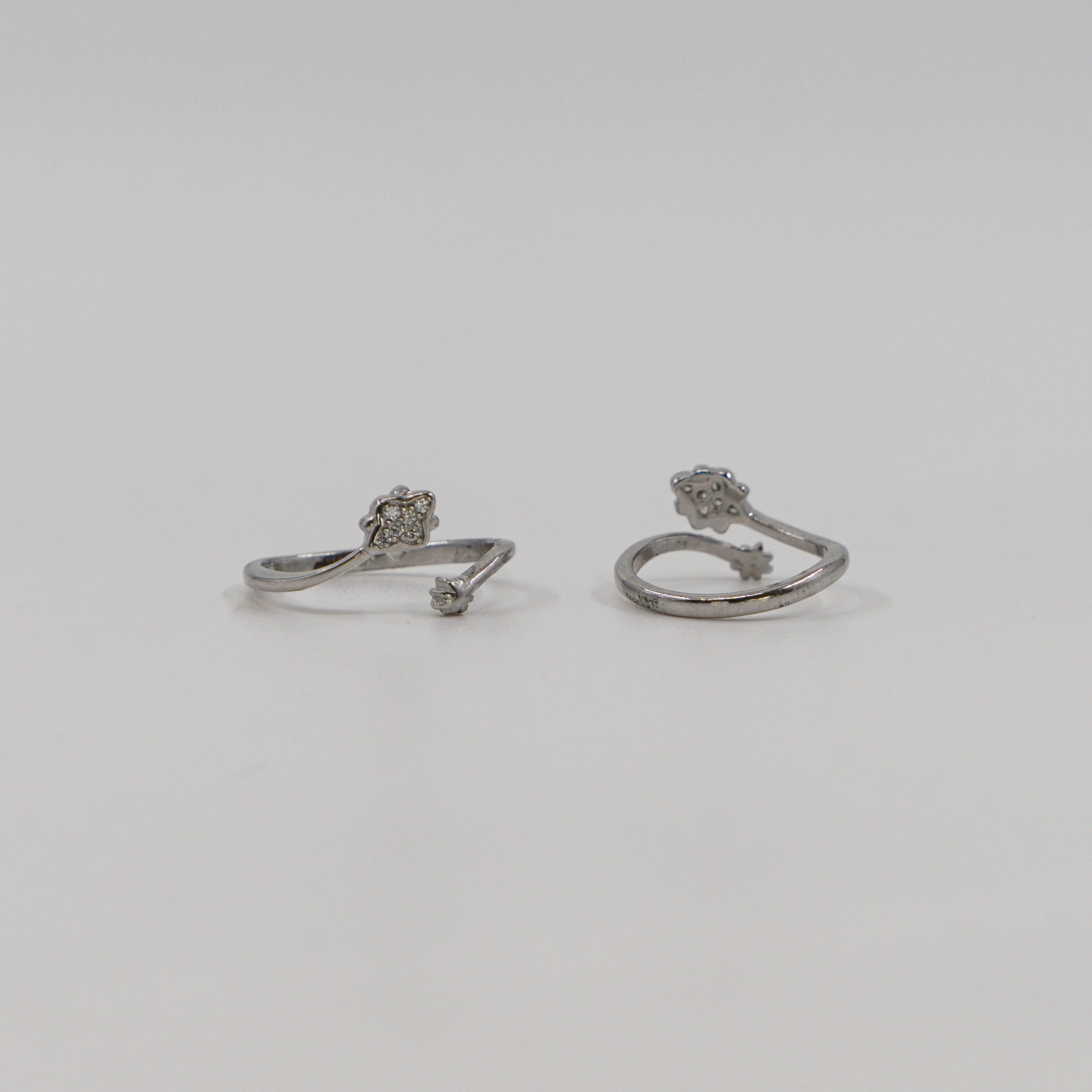 Floral Toe Rings