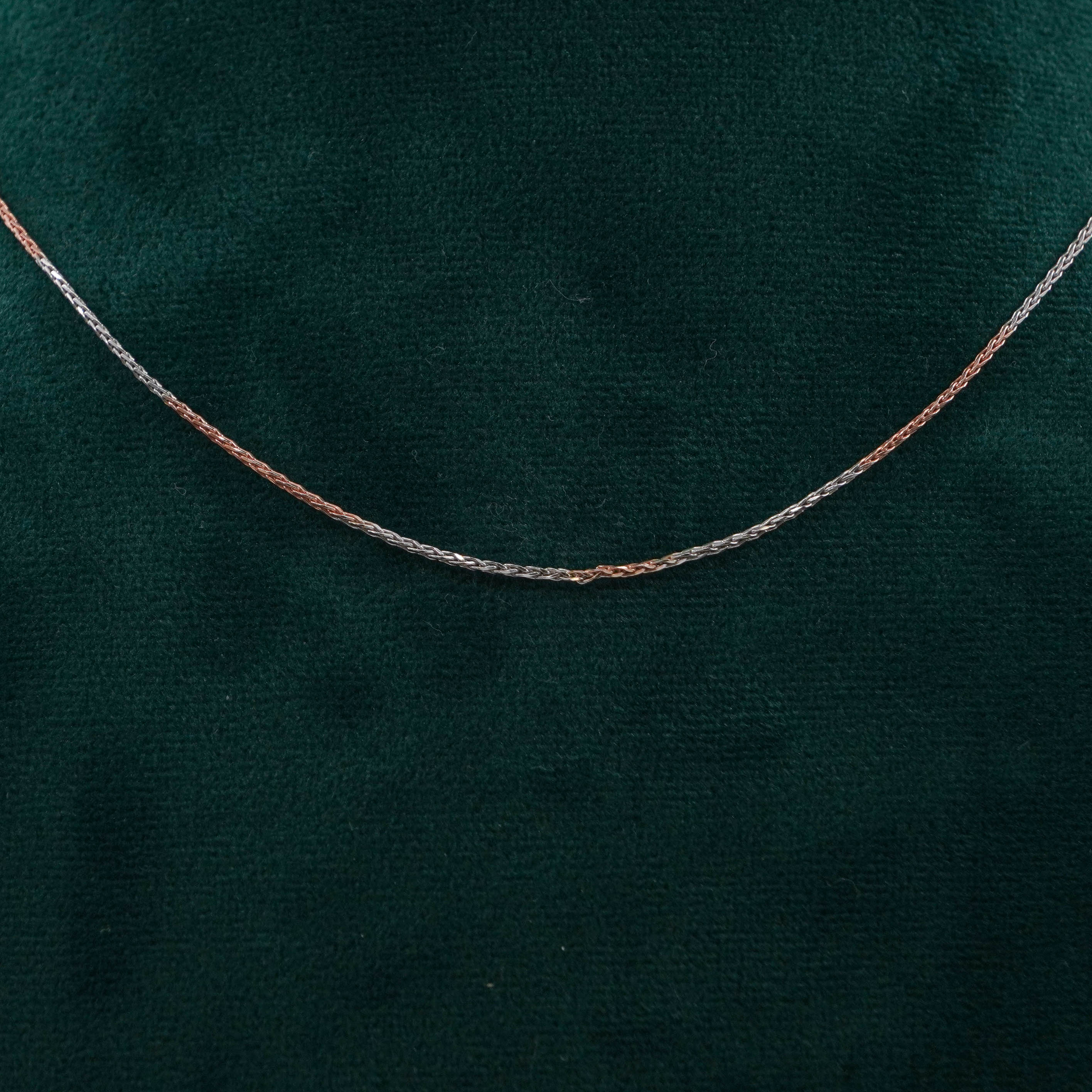 Raag Silver Jewellery Basheerbagh - Two Tone Box Chain