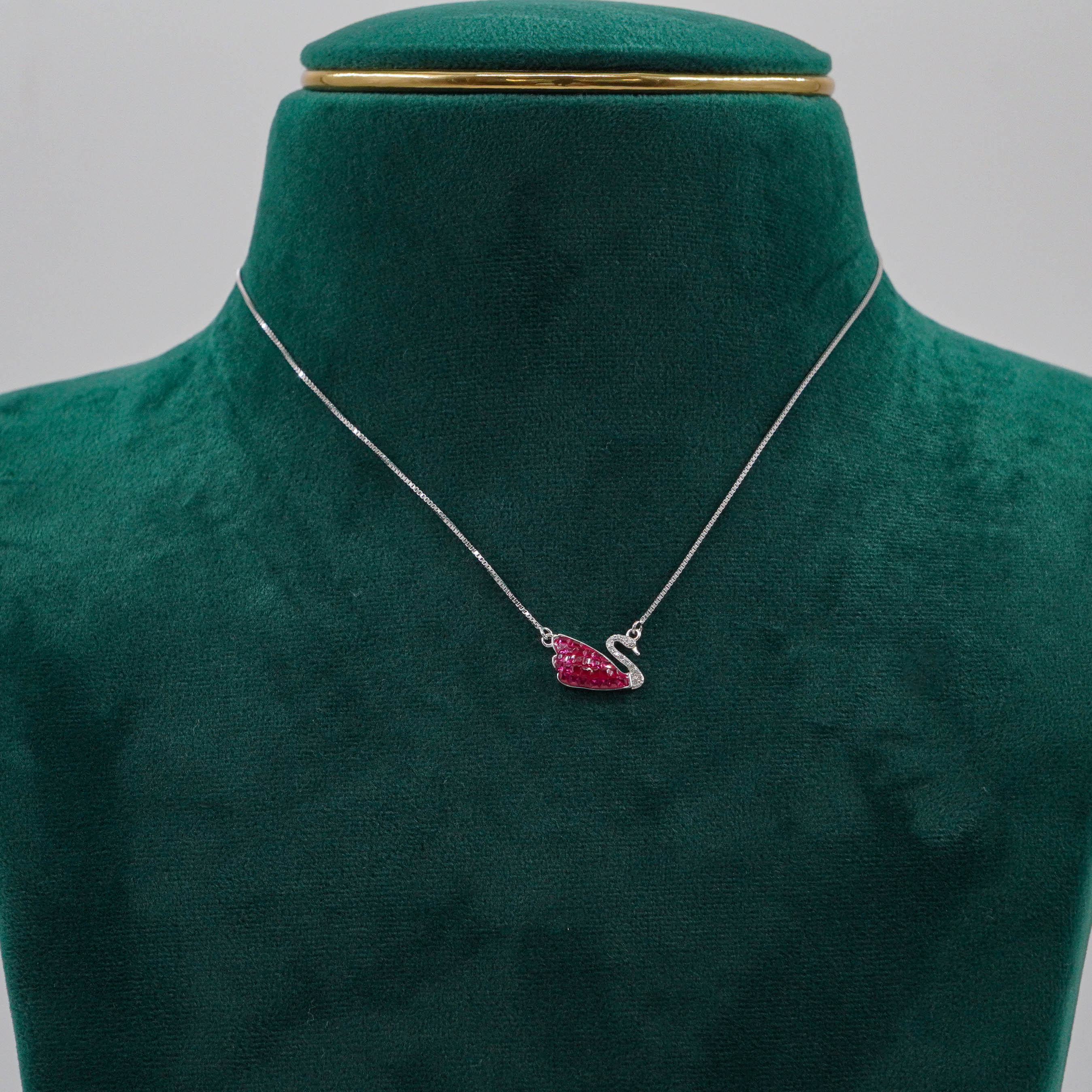 Raag Silver Jewellery Basheerbagh - Swan Pendant Set
