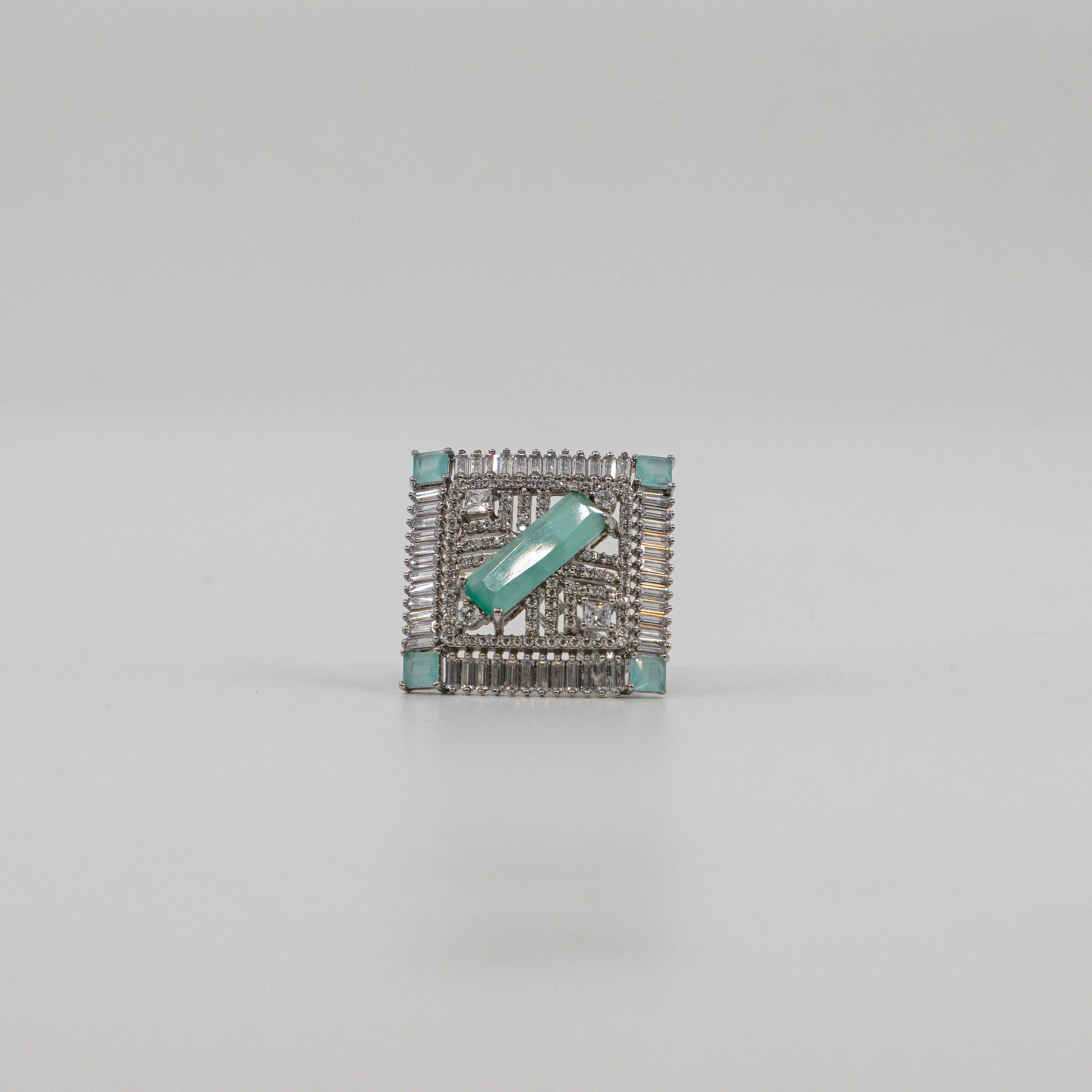 Square Emerald Ring