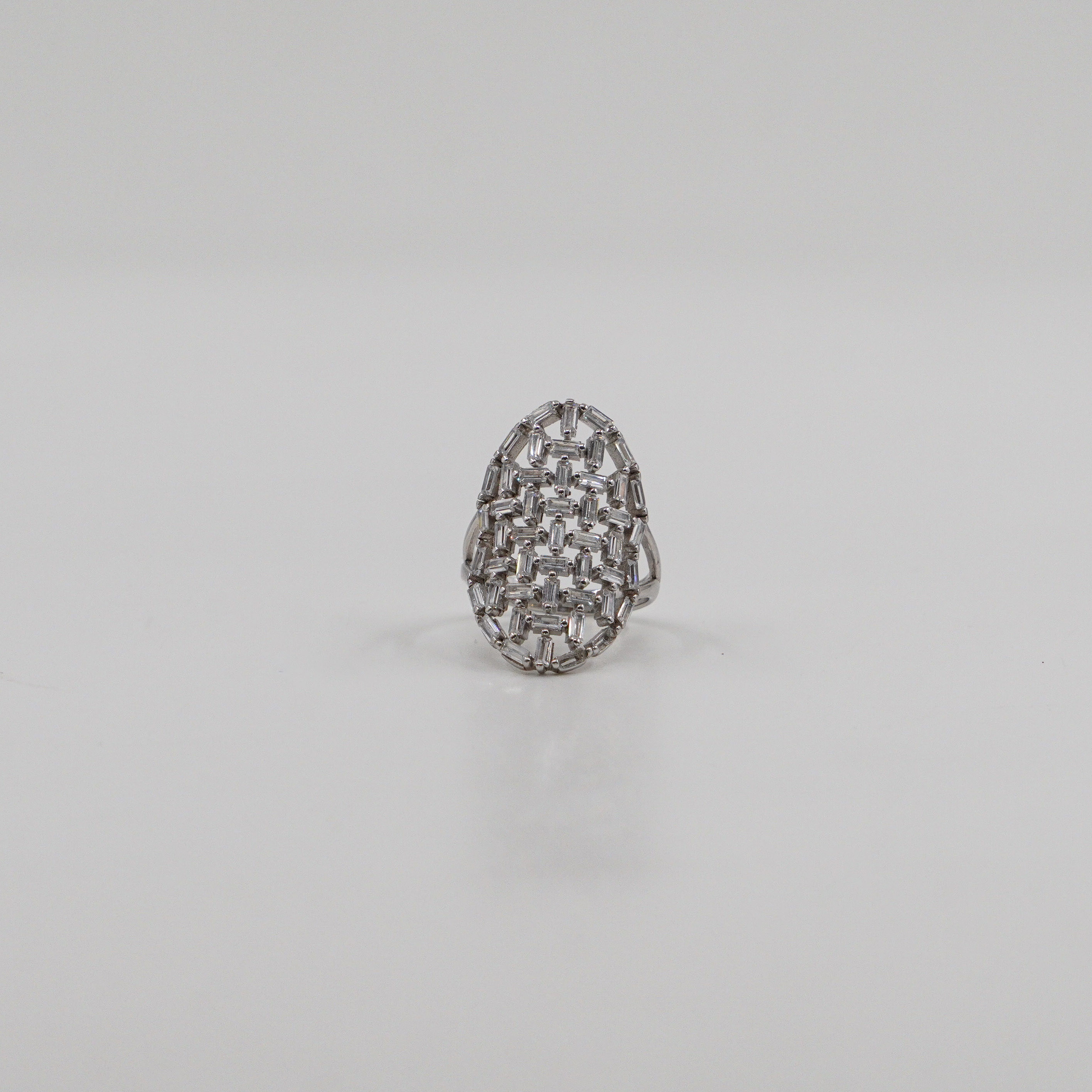 Oval CZ Ring