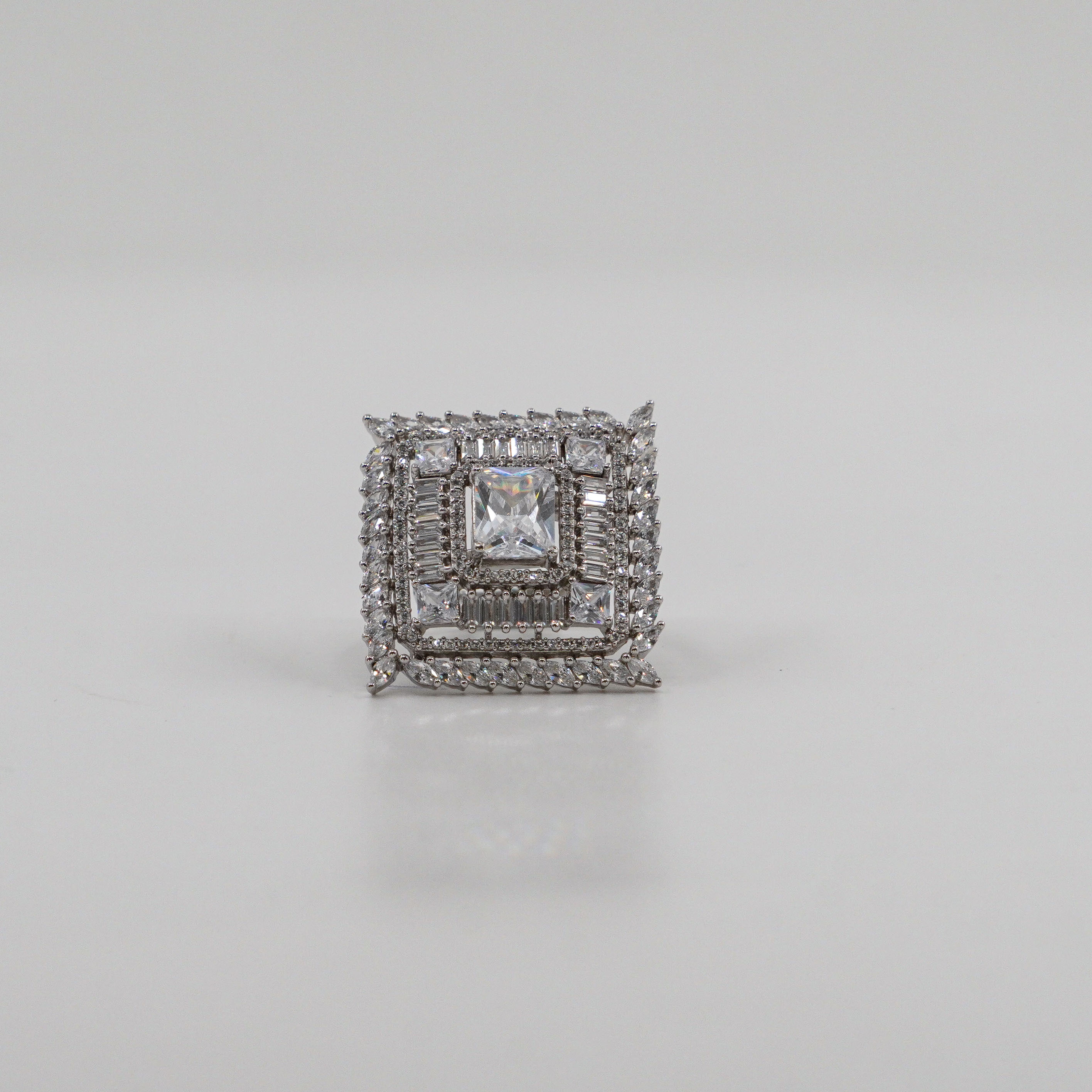 Square CZ Ring