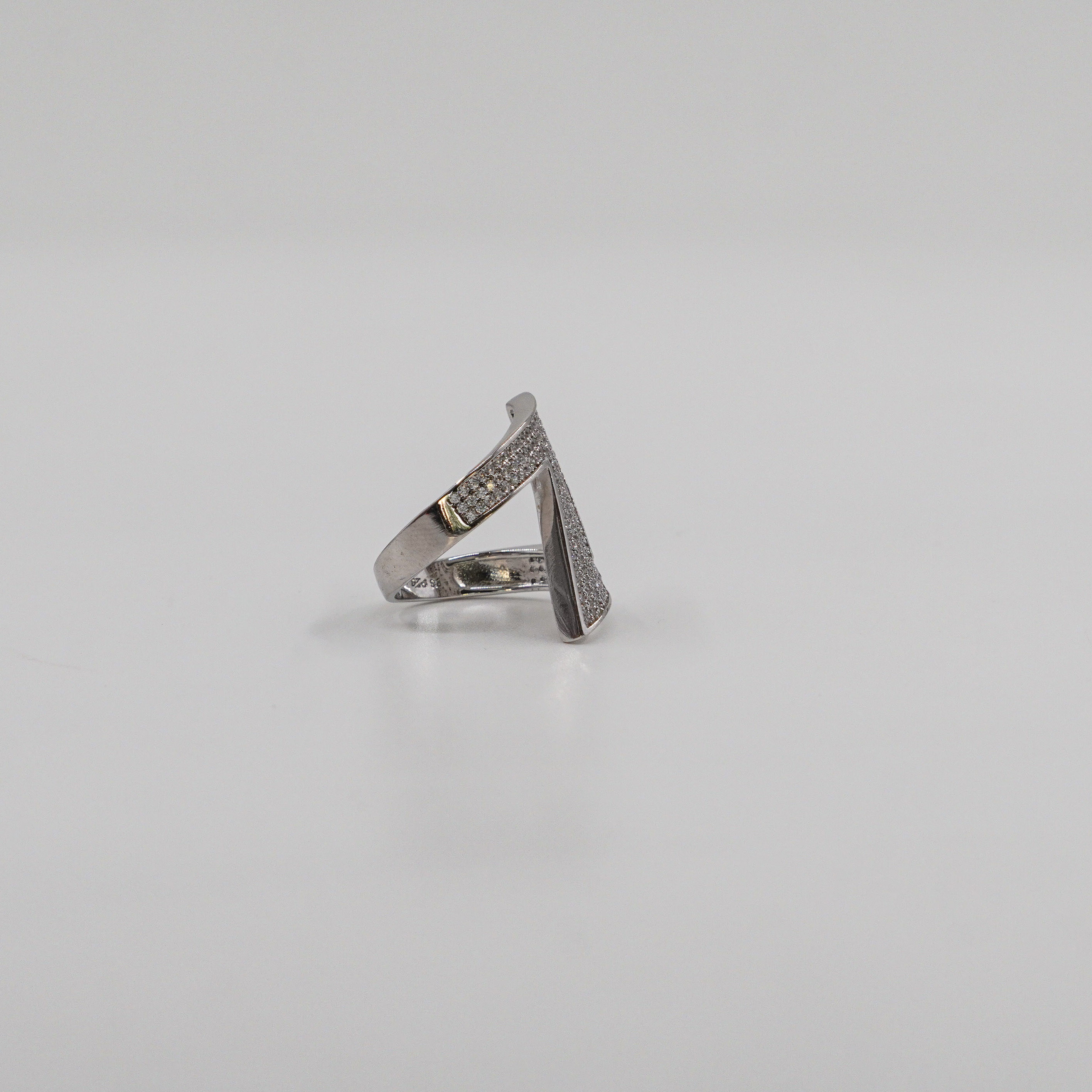 Zigzag CZ Ring