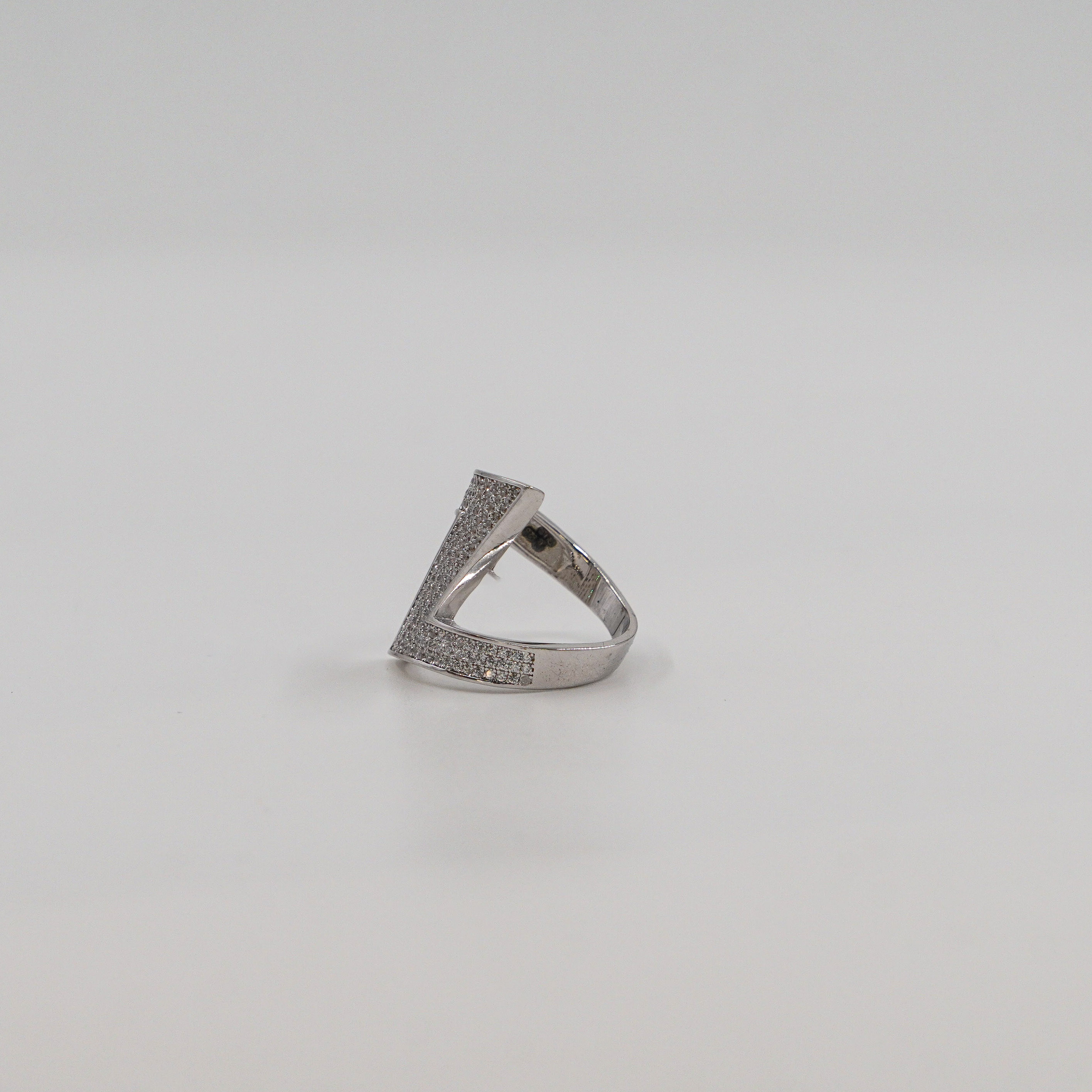Zigzag CZ Ring