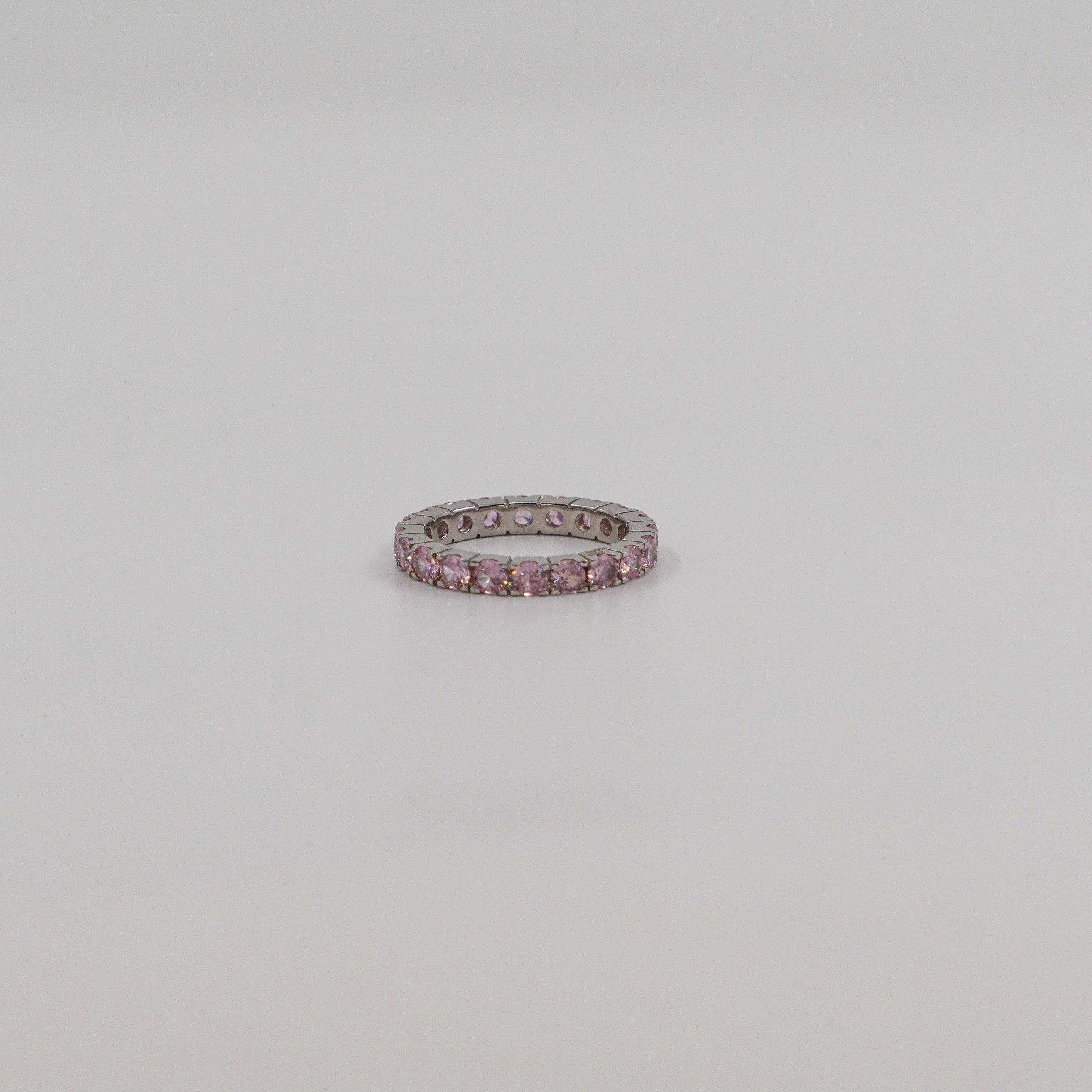 Pink CZ Eternity Ring