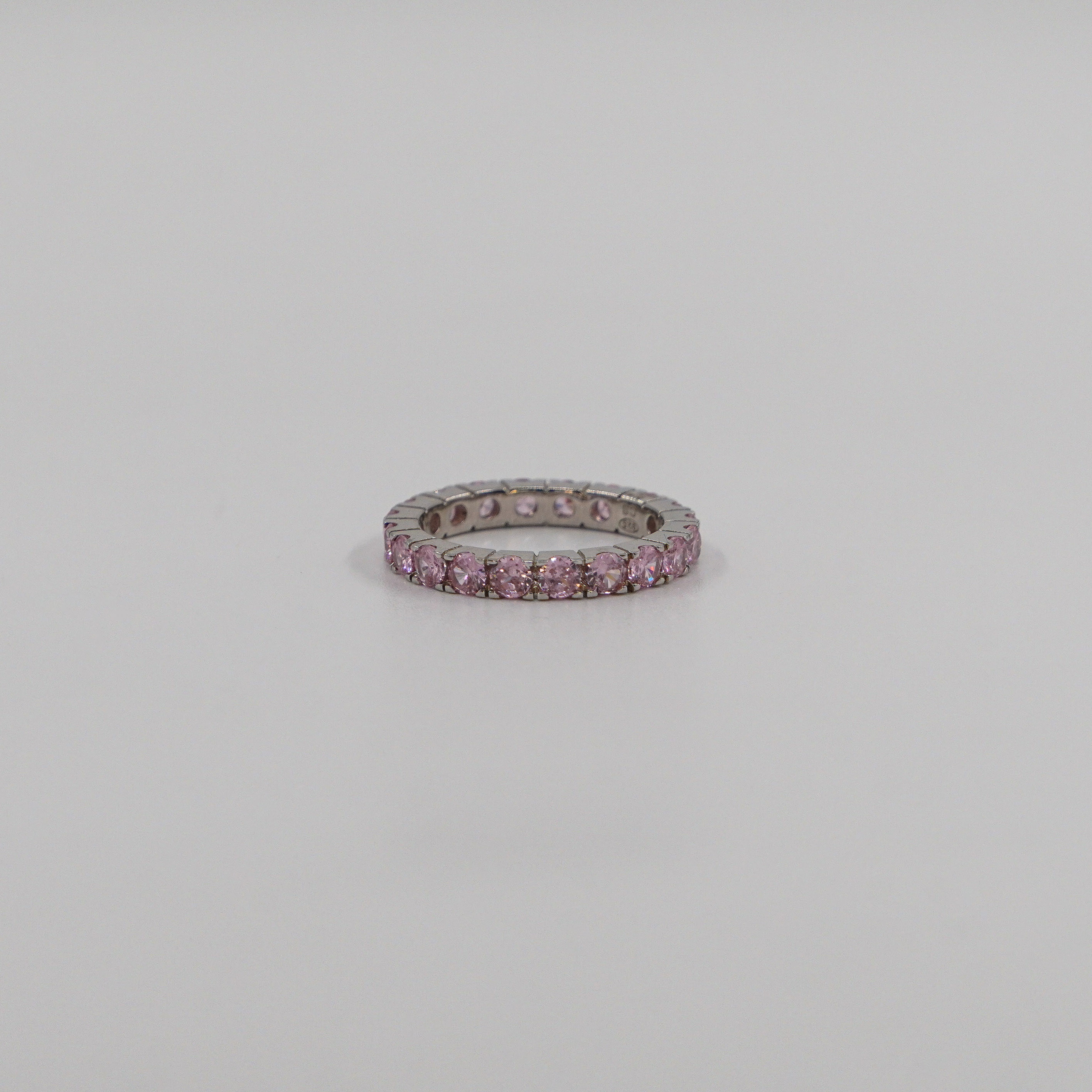Pink CZ Eternity Ring