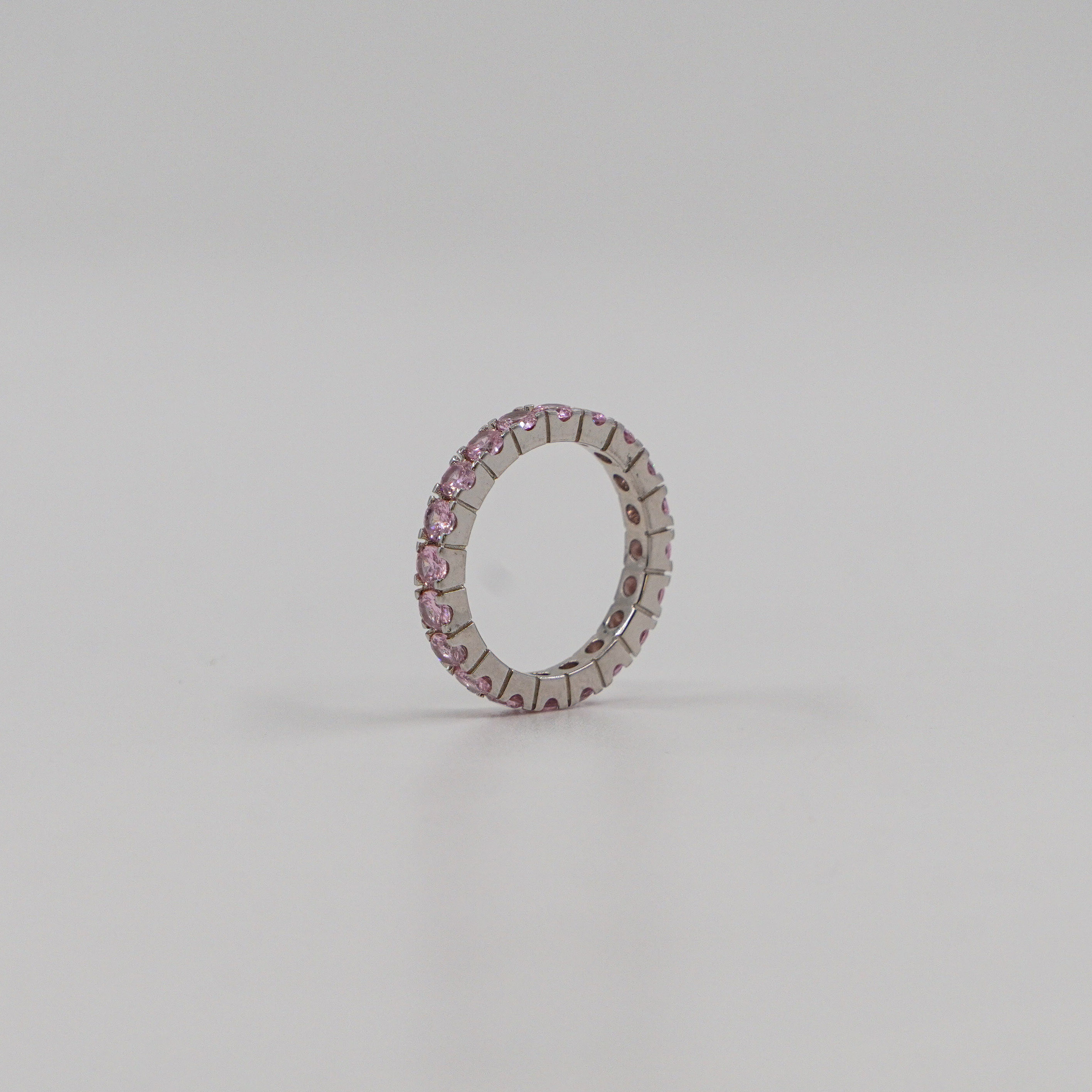Pink CZ Eternity Ring