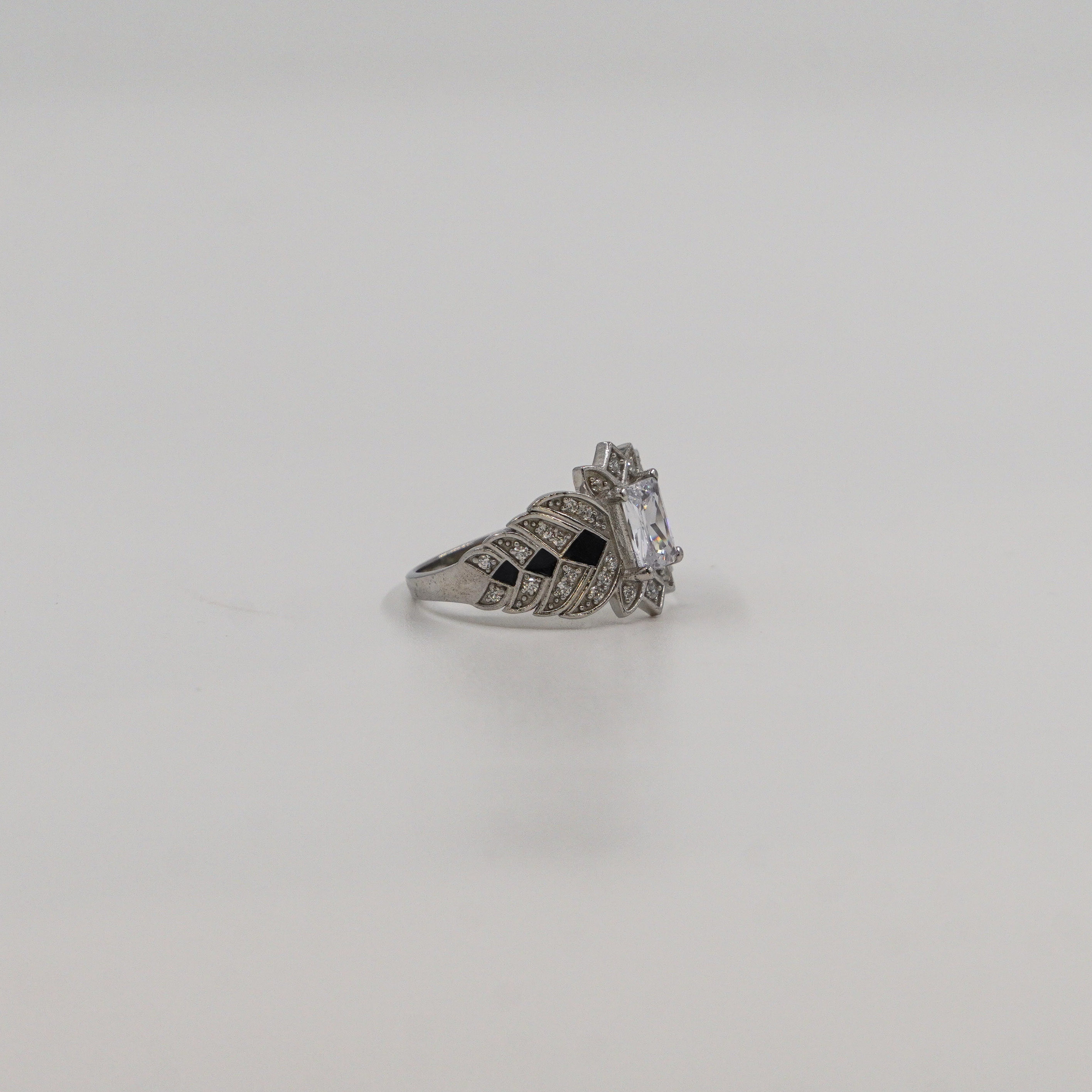 Emerald Cut CZ Ring