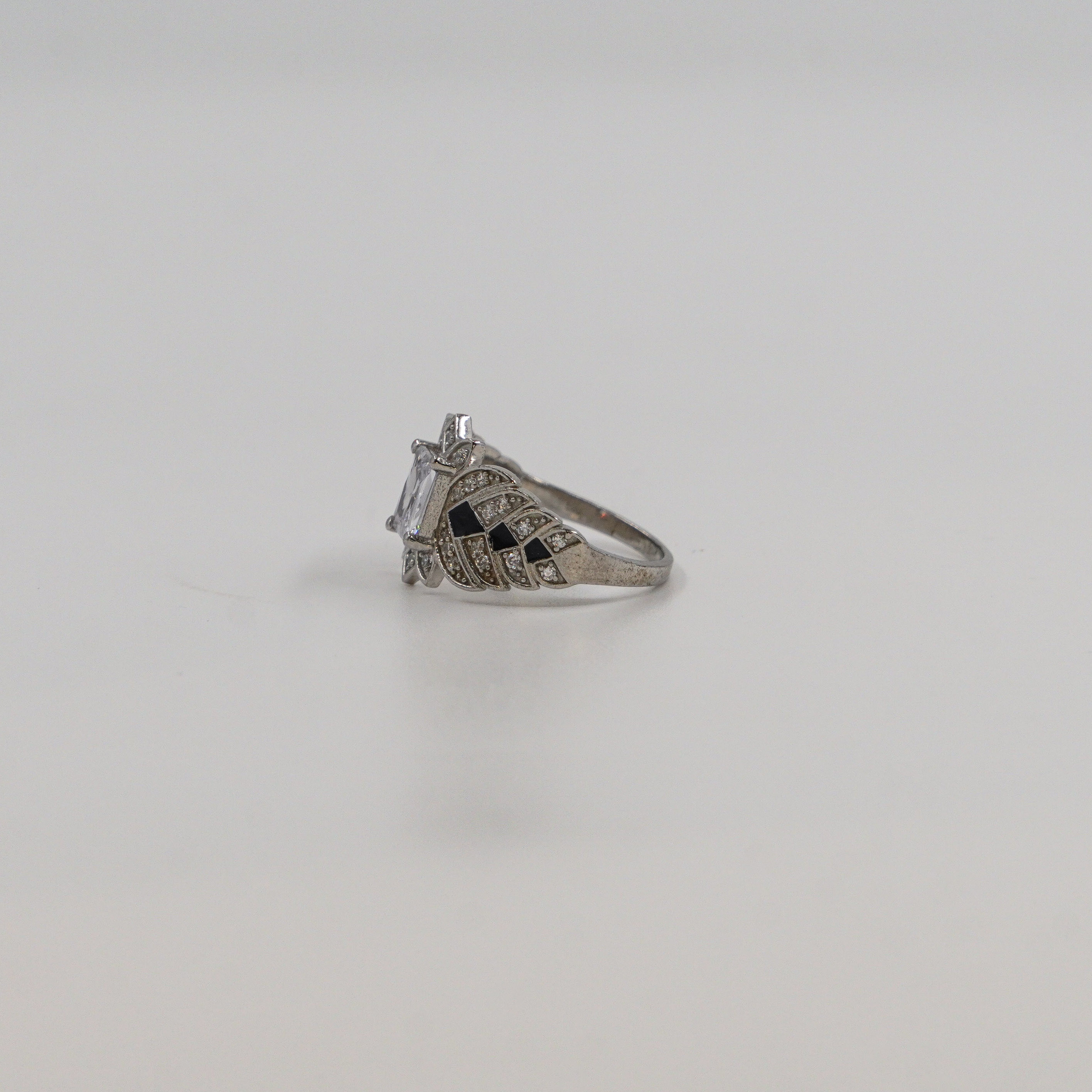 Emerald Cut CZ Ring