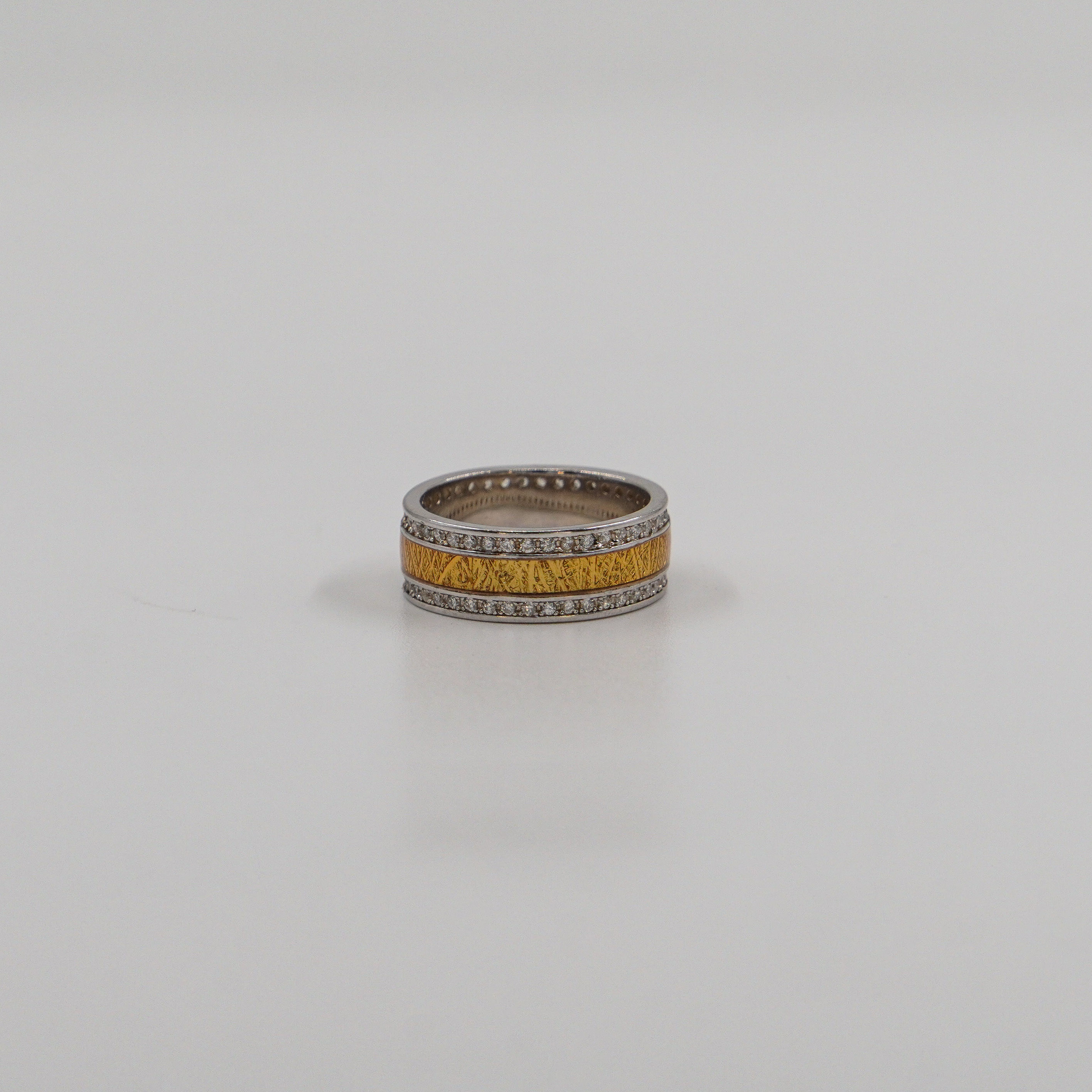 Raag Silver Jewellery Basheerbagh - Silver Diamond Band Ring