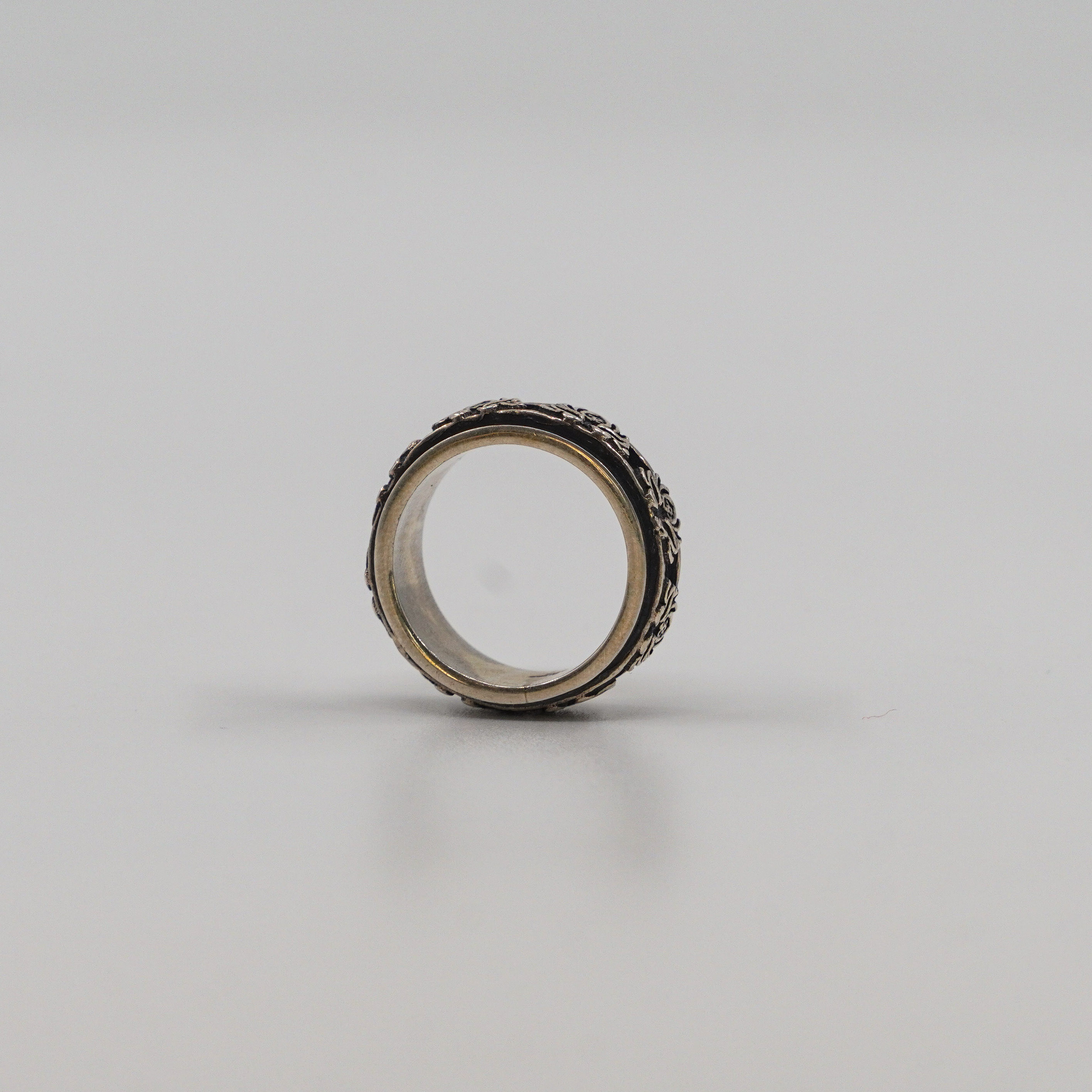 Raag Silver Jewellery Basheerbagh - Lotus Spinner Ring