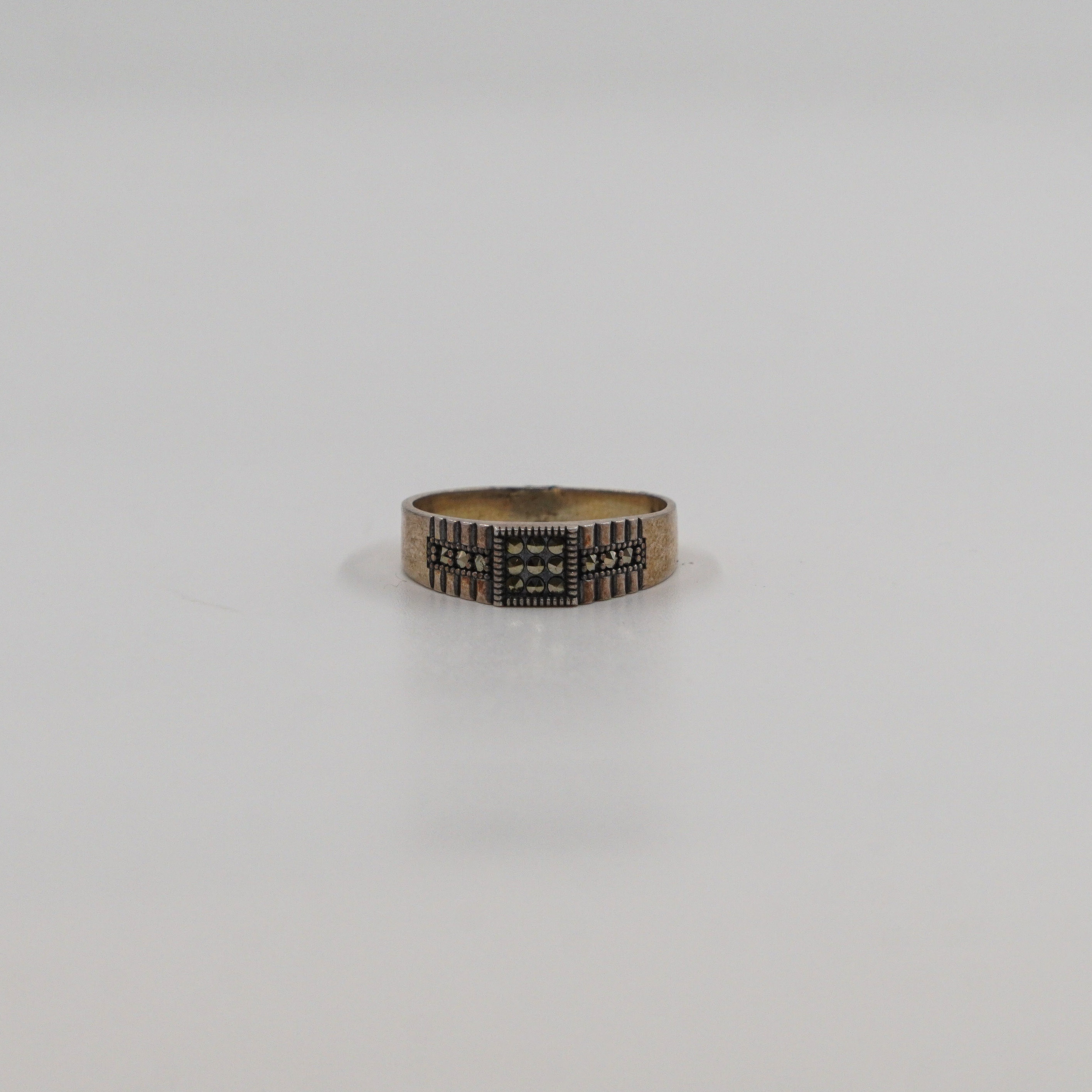Raag Silver Jewellery Basheerbagh - Marquise CZ Band Ring