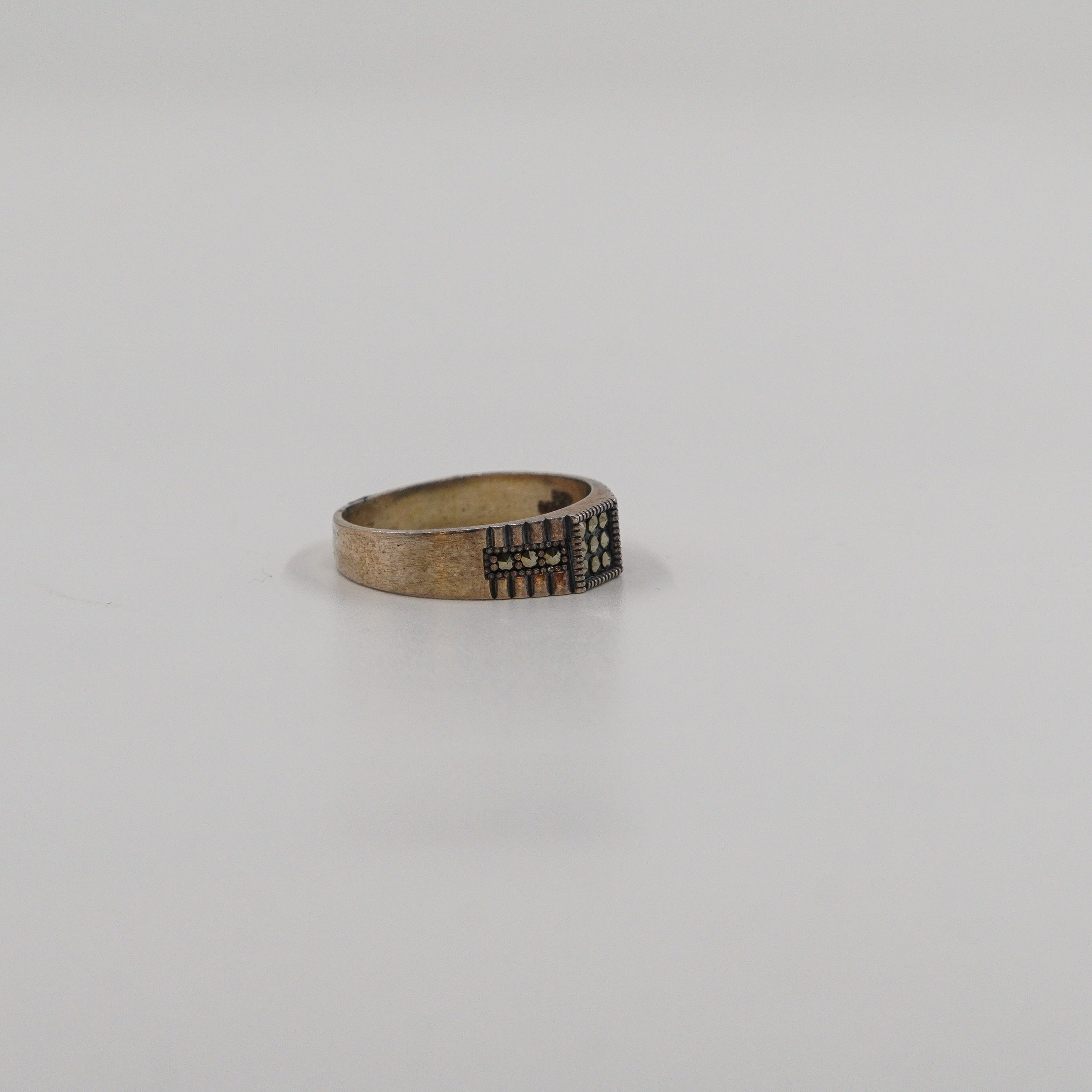 Raag Silver Jewellery Basheerbagh - Marquise CZ Band Ring