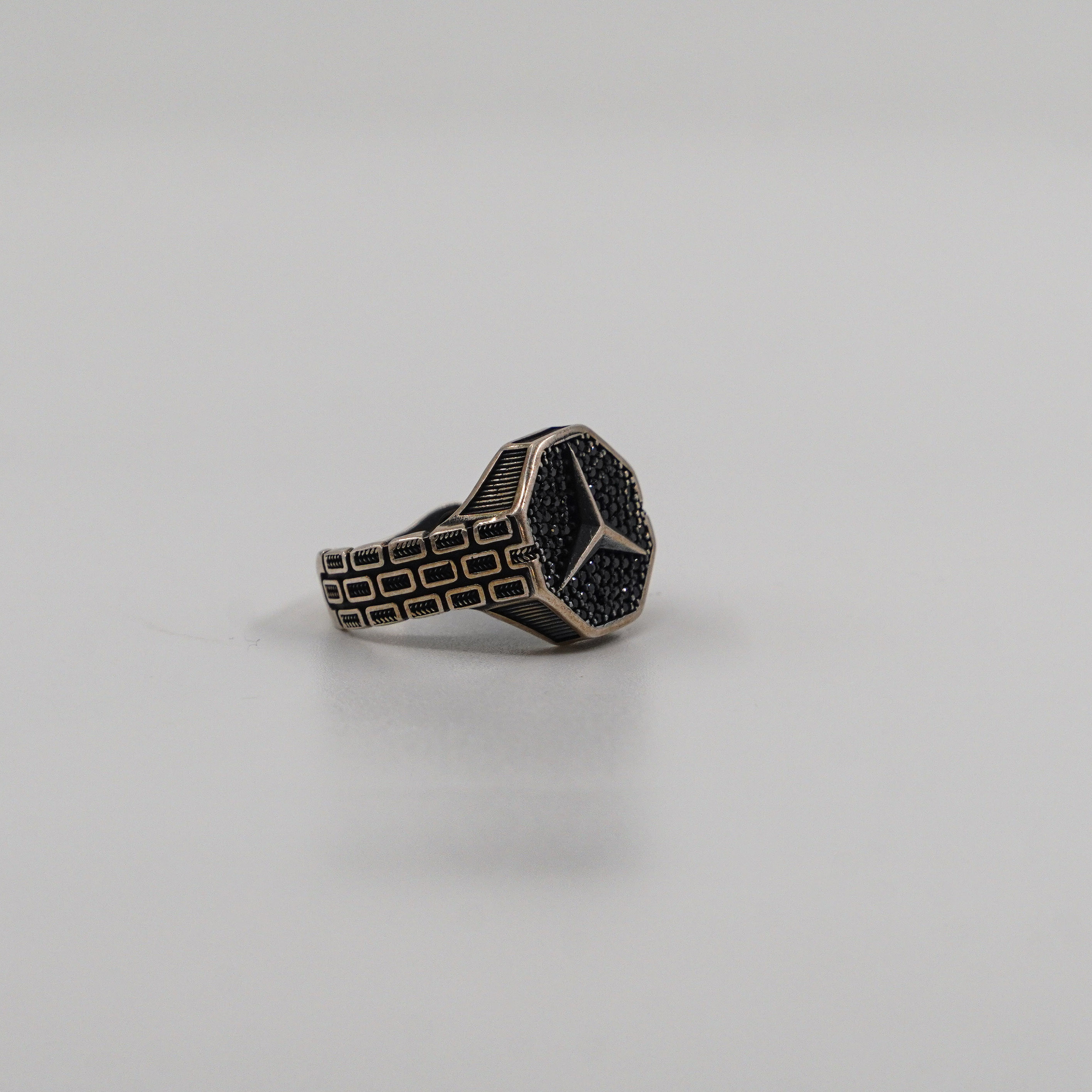 Raag Silver Jewellery Basheerbagh - Octagonal Star Ring