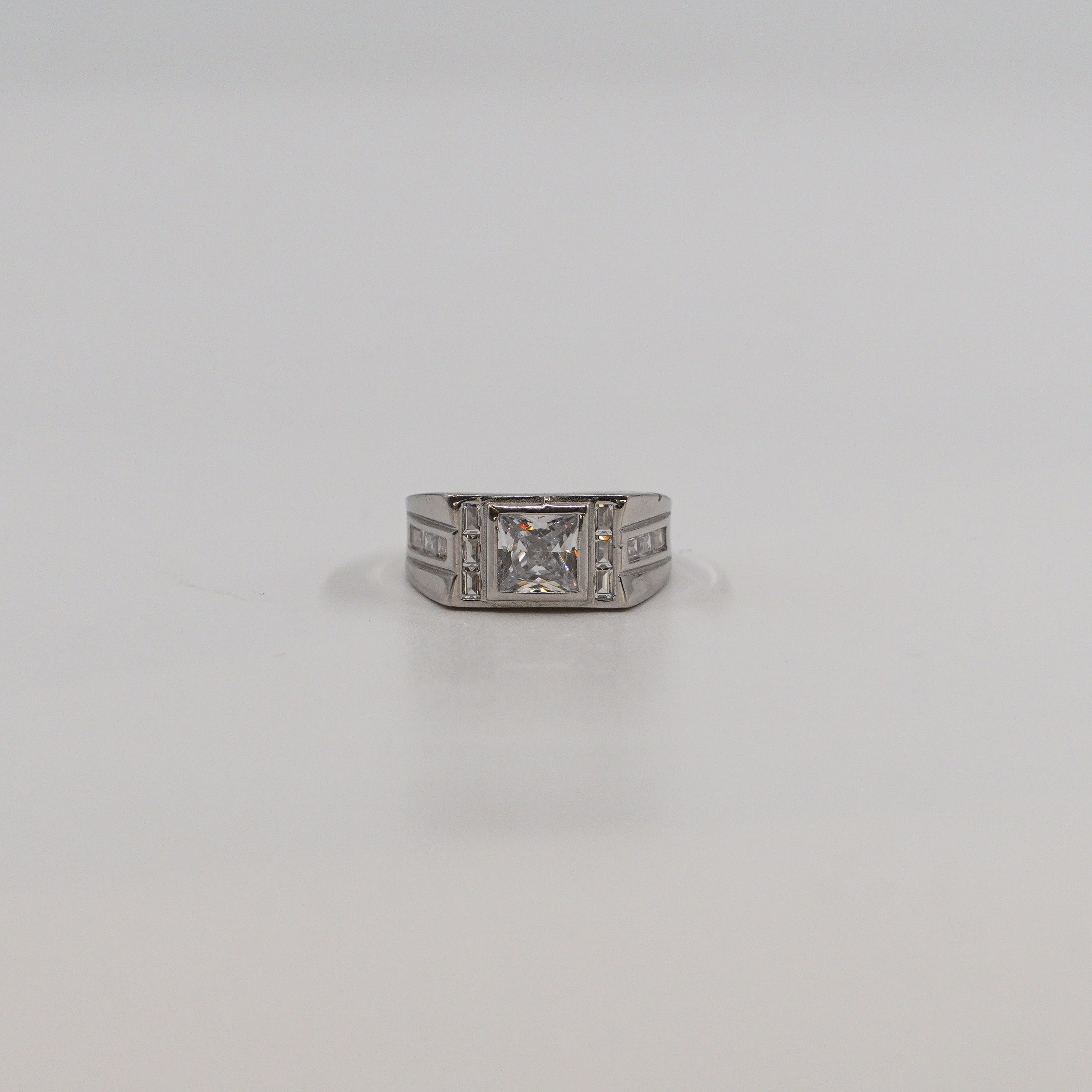 Raag Silver Jewellery Basheerbagh - Princess Cut CZ Ring