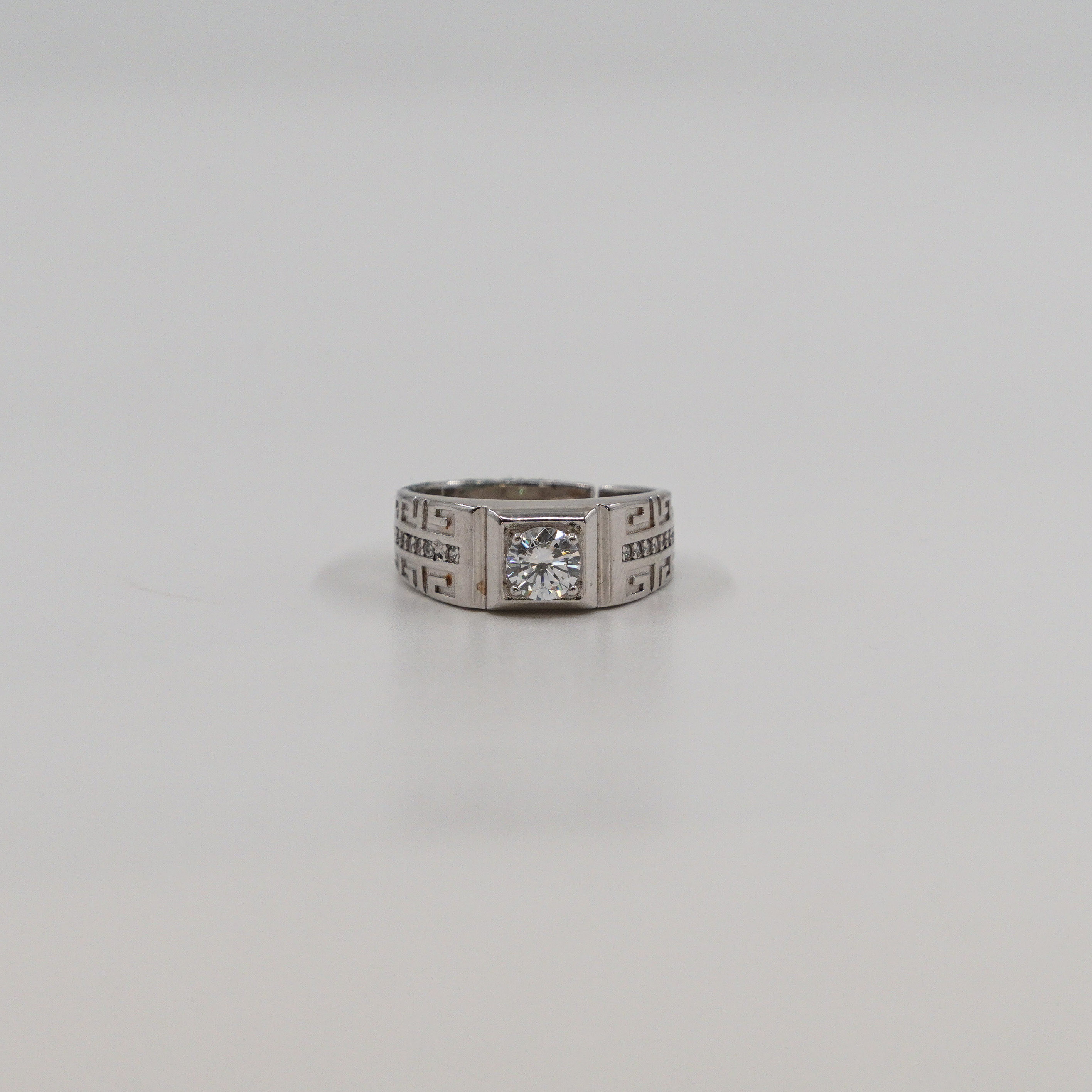 Raag Silver Jewellery Basheerbagh - Mens Square CZ Ring