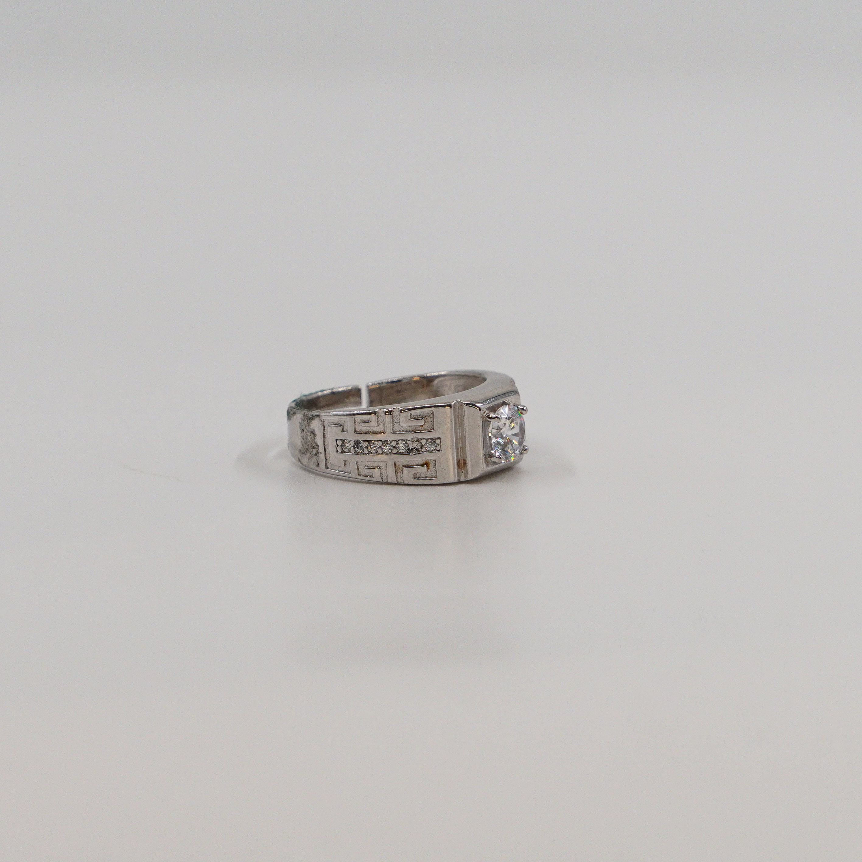 Raag Silver Jewellery Basheerbagh - Mens Square CZ Ring