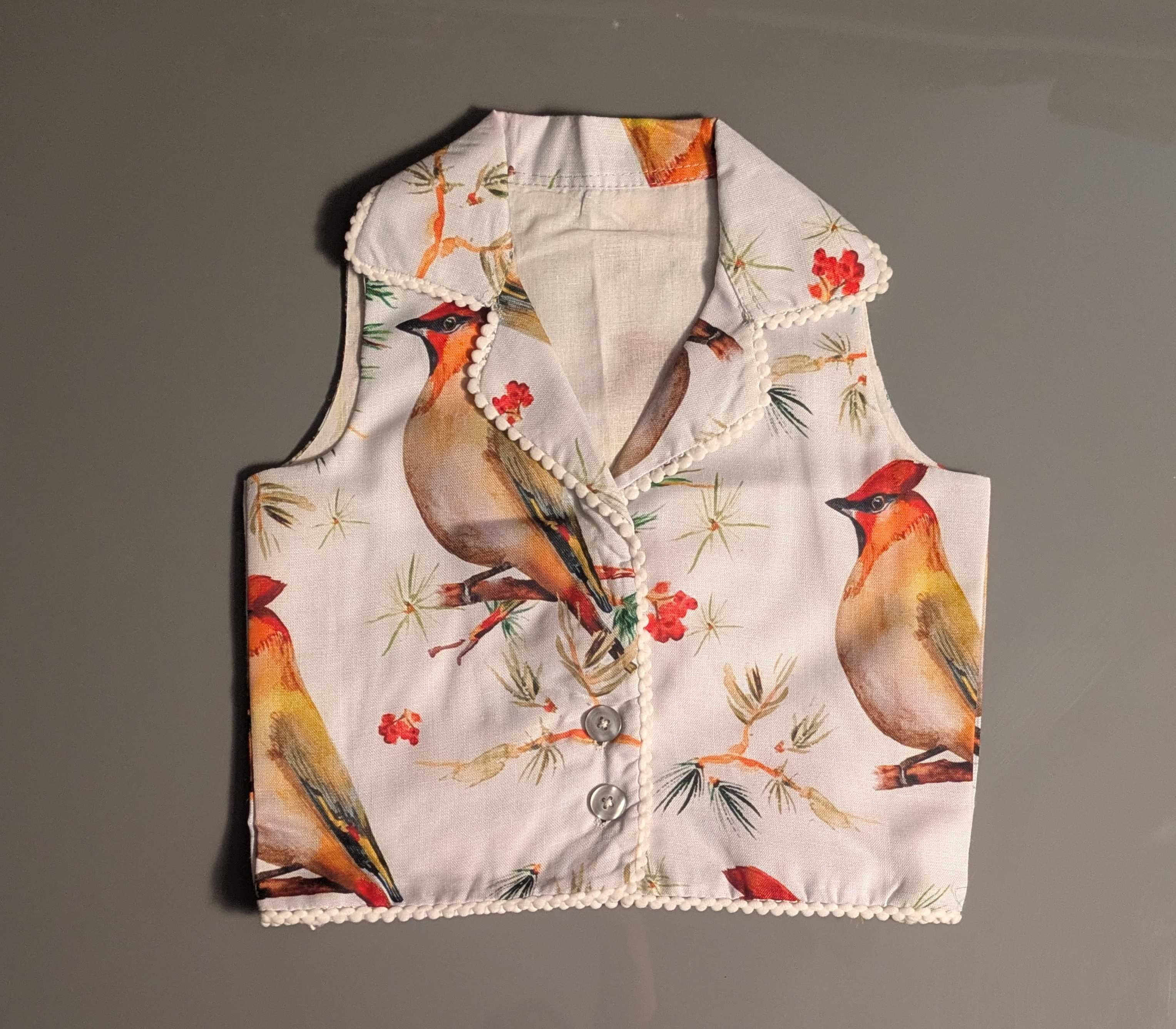 Girls Printed Co-ord Set with Crop Top & Flared Pants – Bird Print Stylish Party Wear
