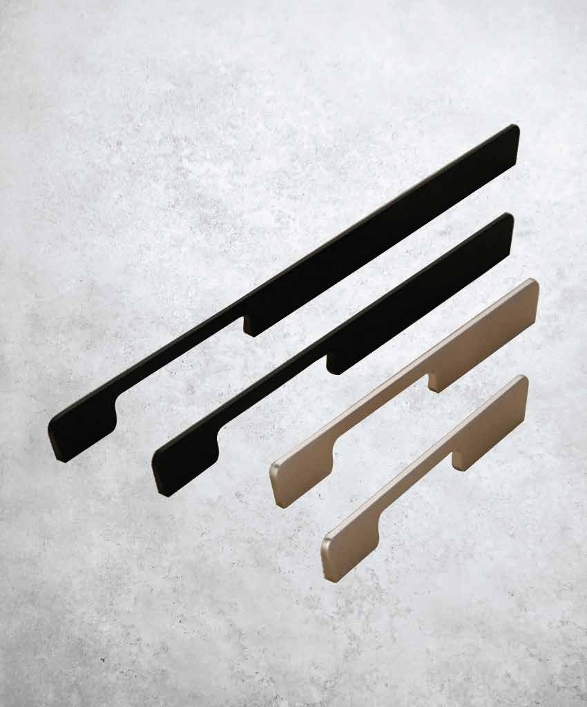 Black and White Bar Profile Handle (700mm) -