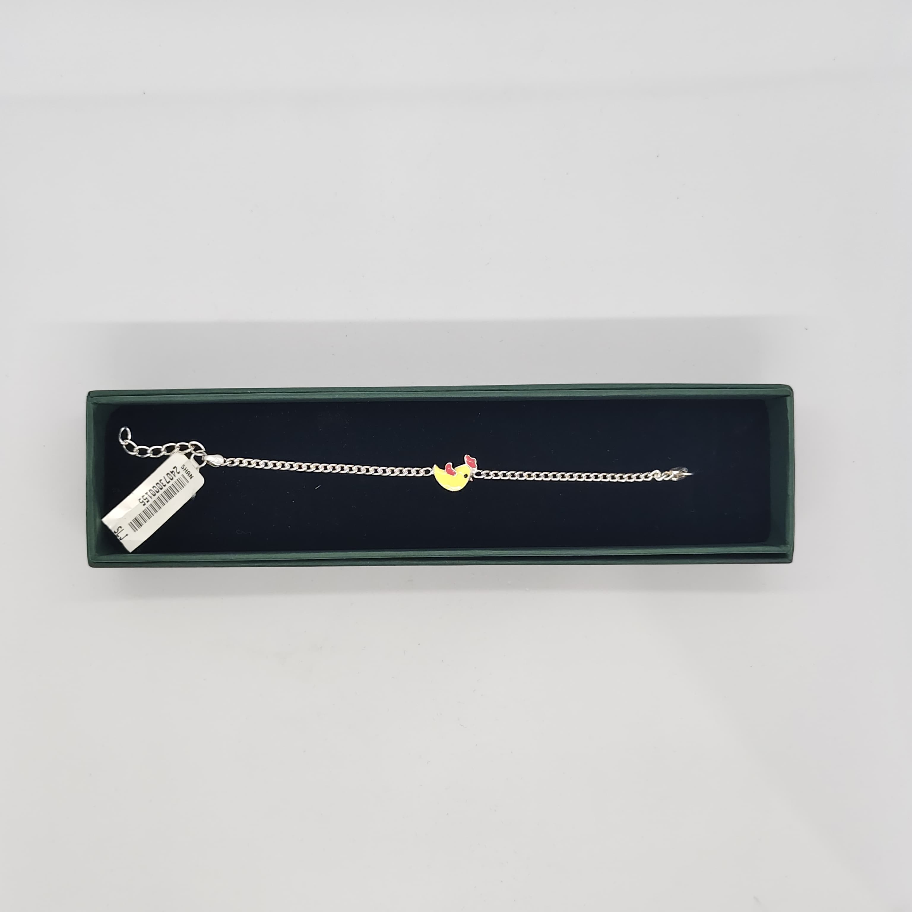 Silver Hen Cartoon Rakhi - Silver Rakhi