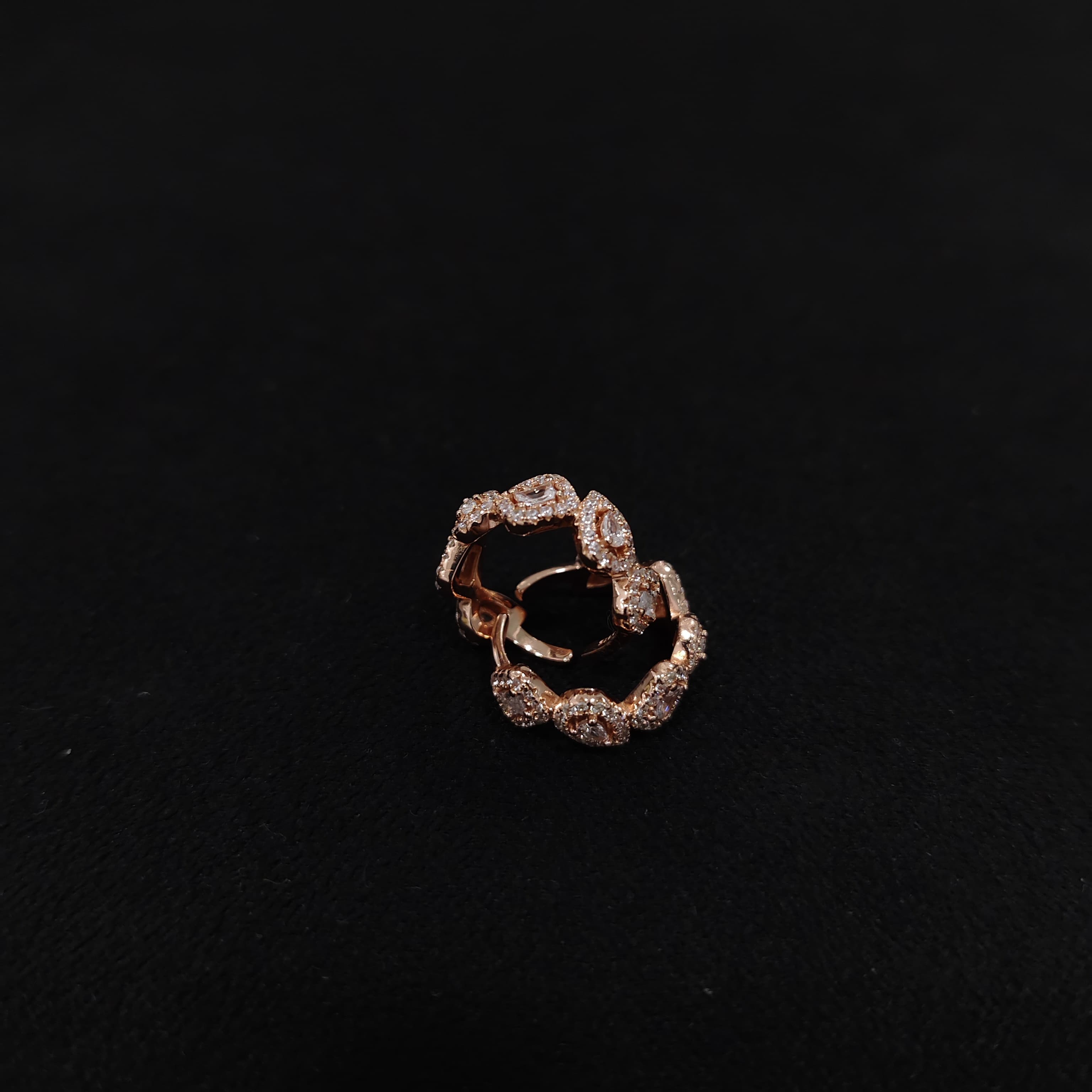 Rose Gold Polish Designer Silver Toe Rings
