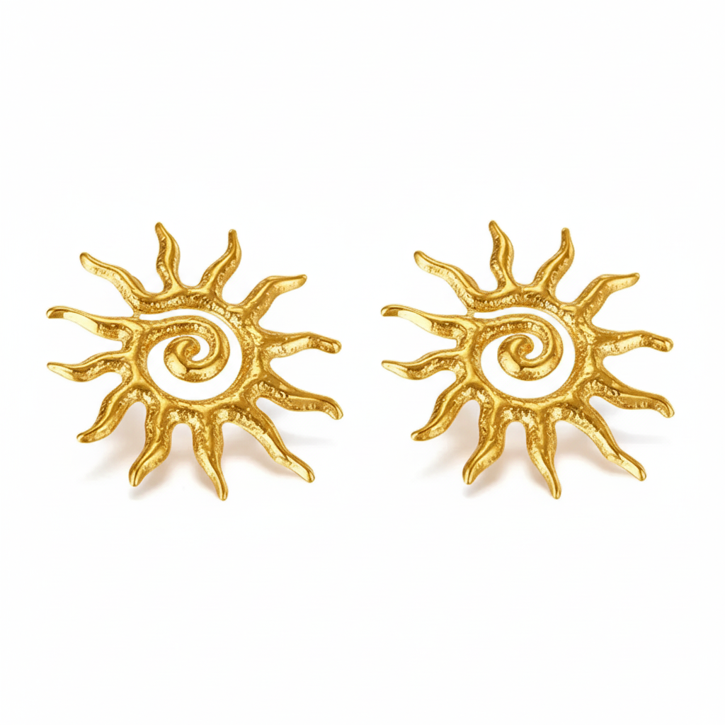 Saachu Bling - Sunburst Anti Tarnish Stud Earrings