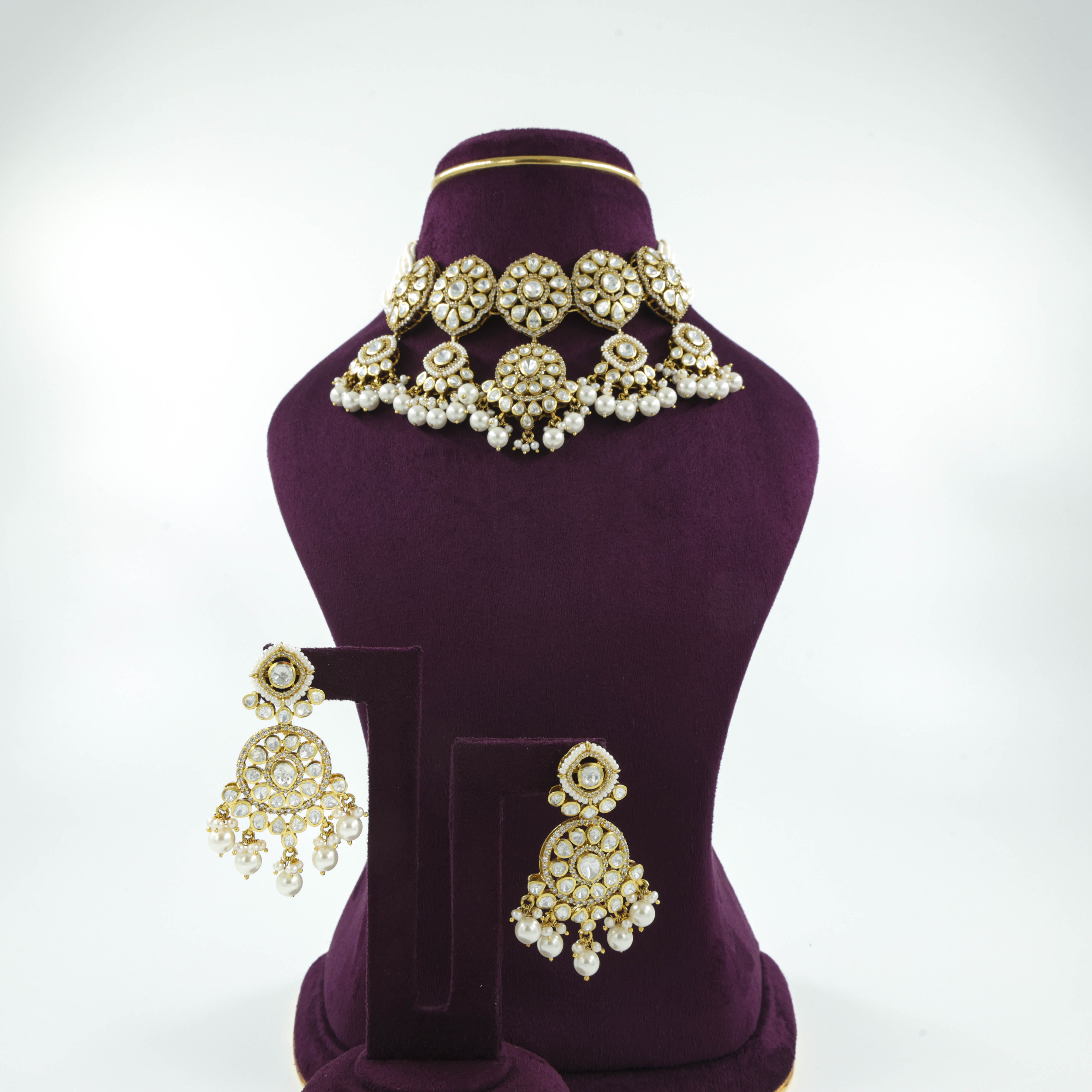 Saubhagya Jewellers - Designer Emerald Choker