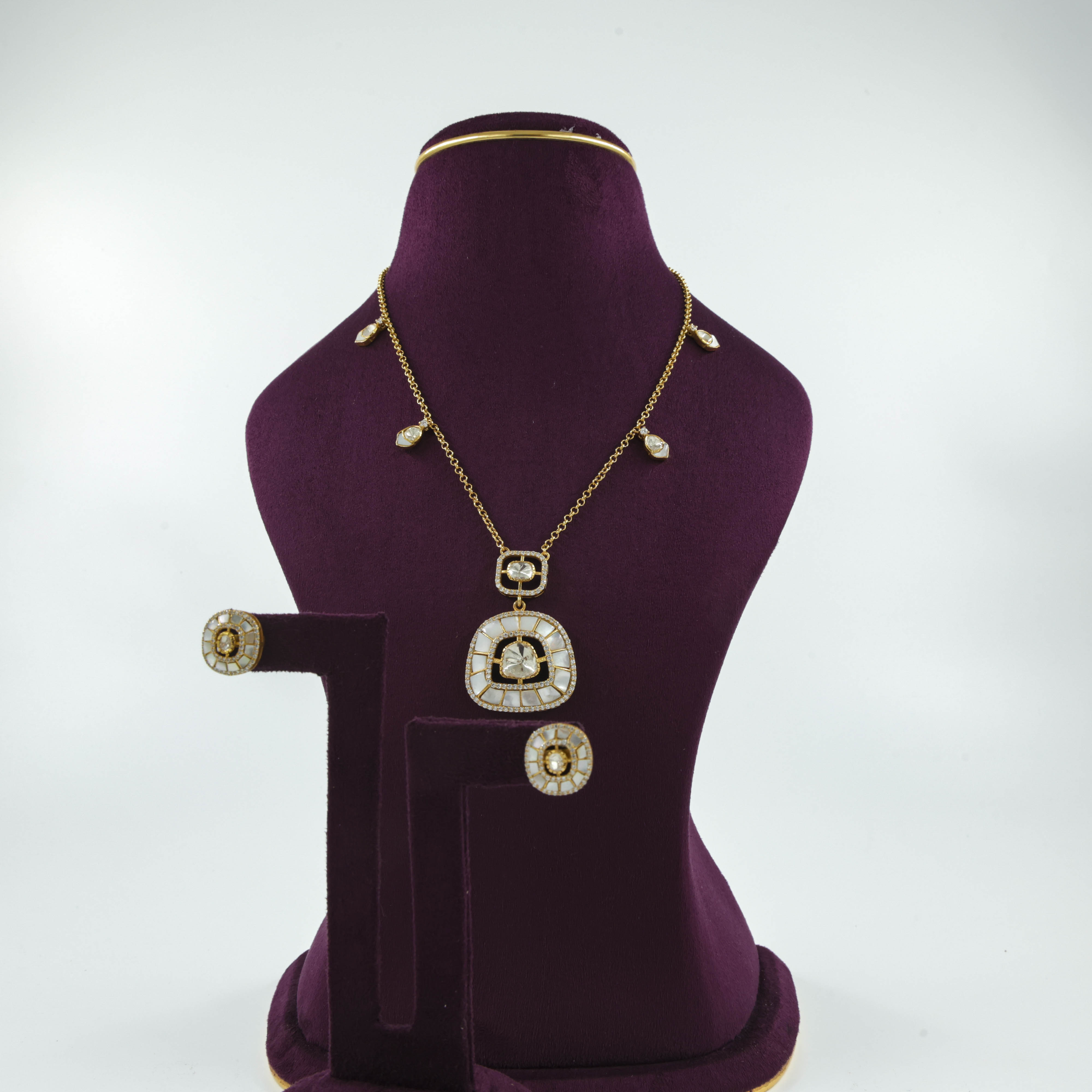 Saubhagya Jewellers - Gold Plated Designer Necklace