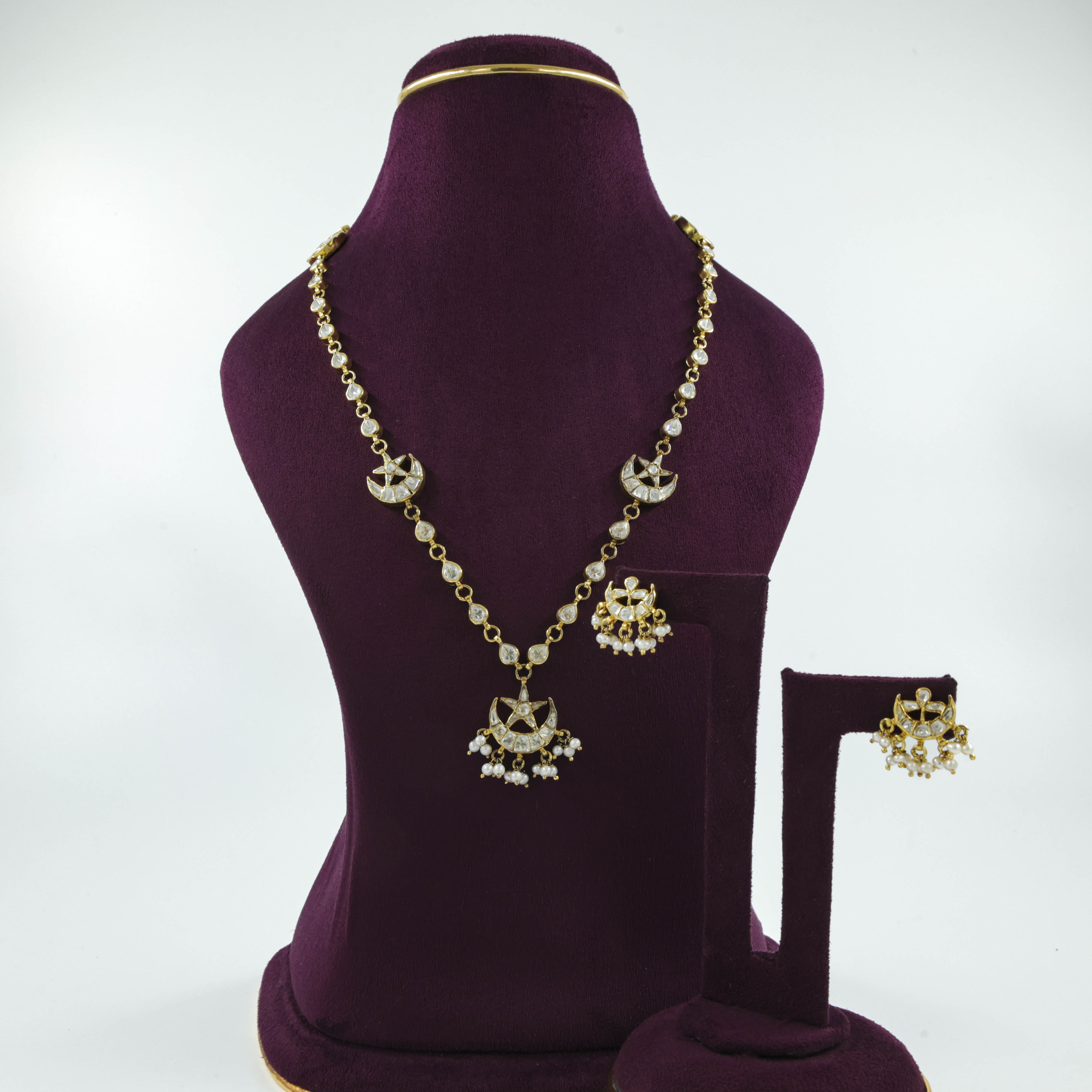 Saubhagya Jewellers - Gold Plated Designer Necklace